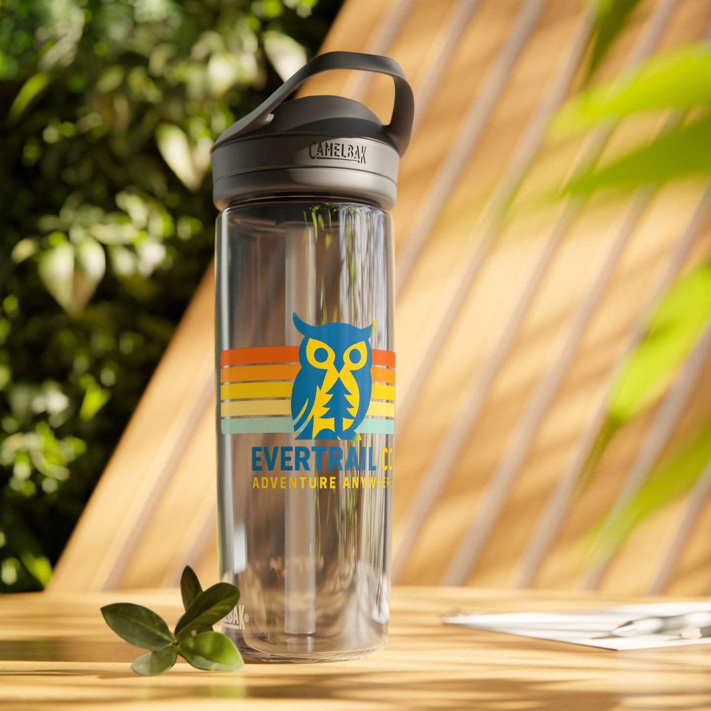 Retro Owl Water Bottle, Eco-Friendly Hydration, Sports Bottle for Hiking, Gifts for Adventurers, Everyday Essentials