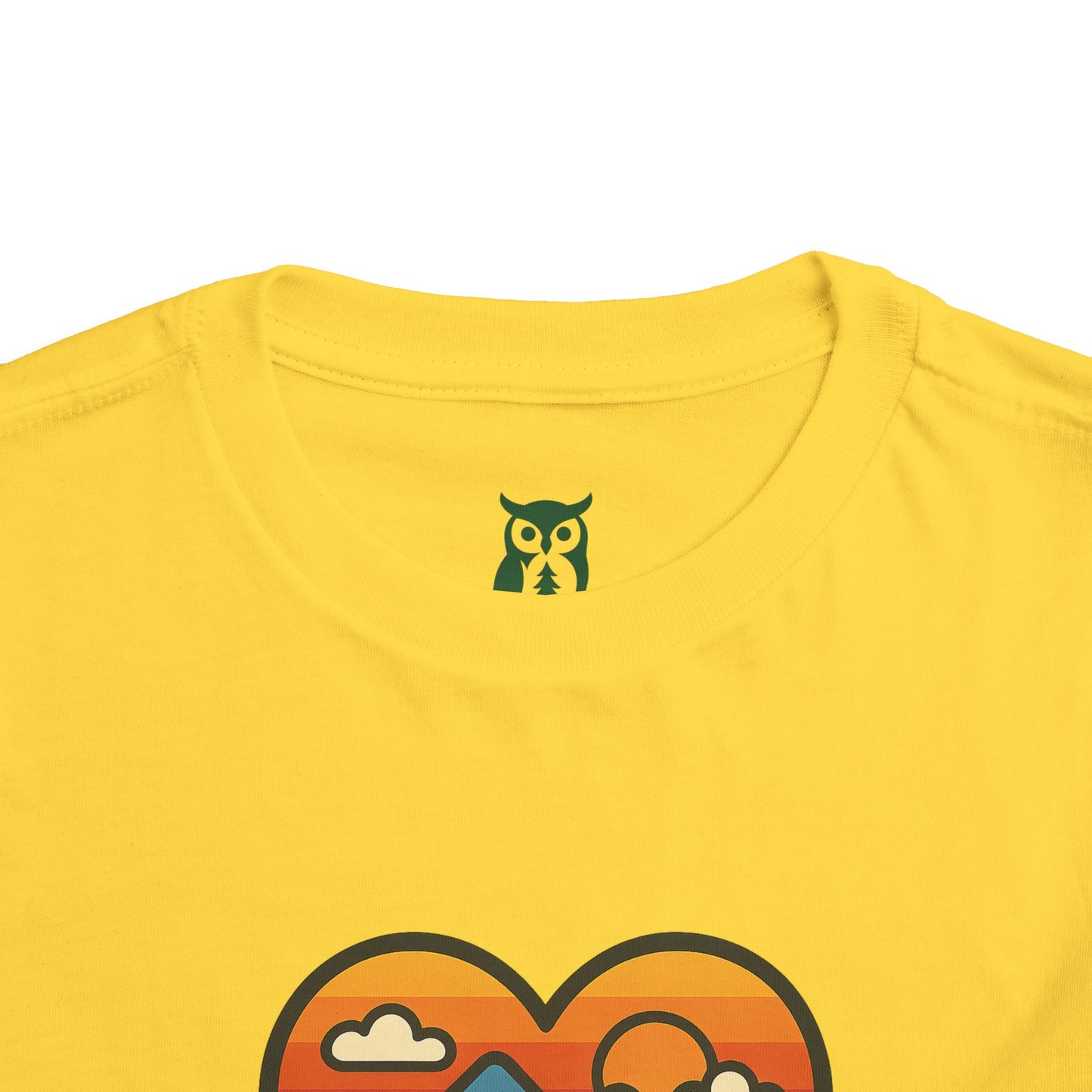 Girls Evergreen Heart Toddler Tee, Nature Lover Shirt, Camping T-Shirt, Outdoor Adventure Top, Kids Gift for Explorers
