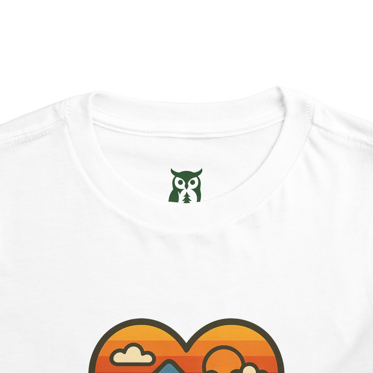 Girls Evergreen Heart Toddler Tee, Nature Lover Shirt, Camping T-Shirt, Outdoor Adventure Top, Kids Gift for Explorers