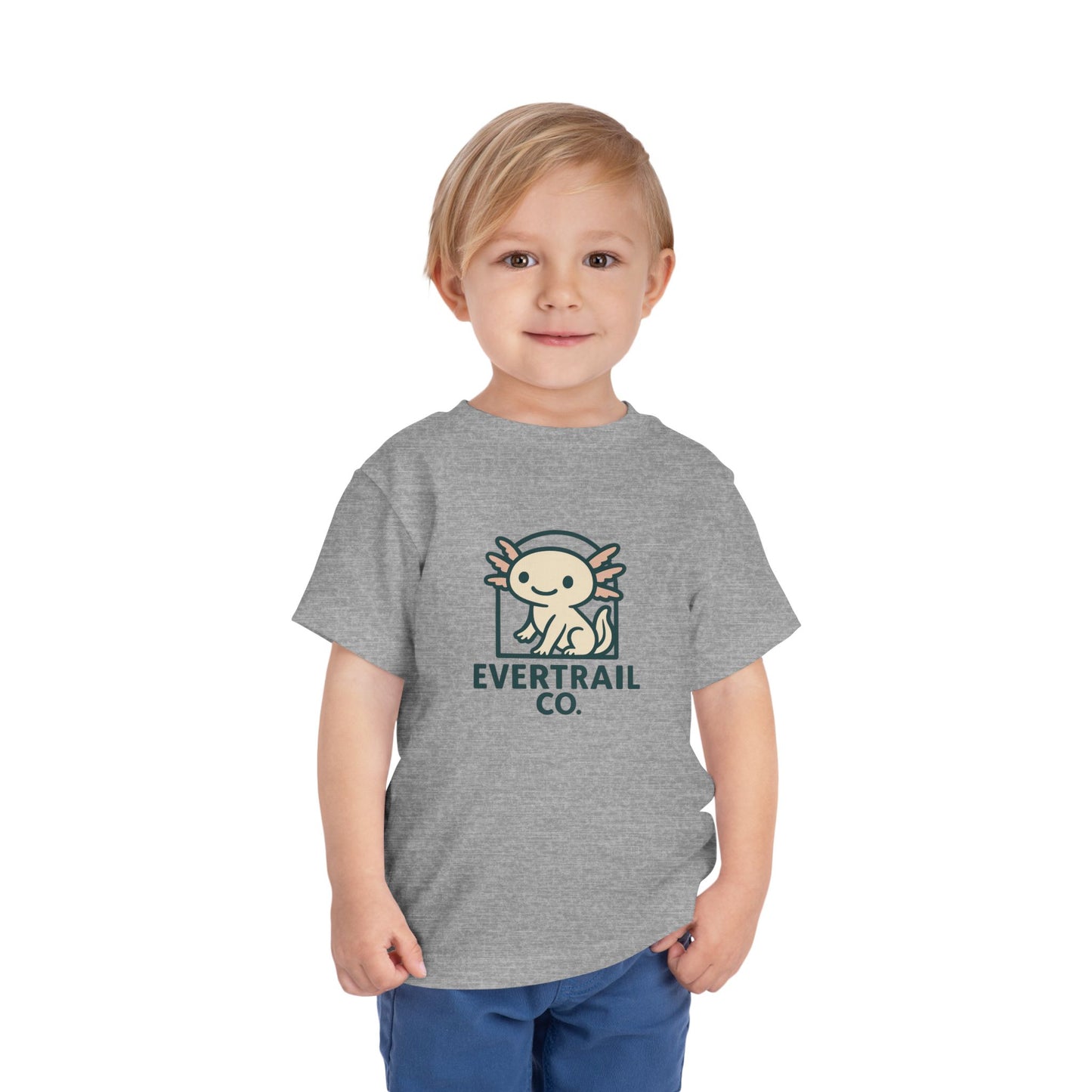 Cute Axolotl Toddler T-Shirt, Kid's Shirt, Playful Summer Top, Gift for Boys and Girls, Cute Animal Tee