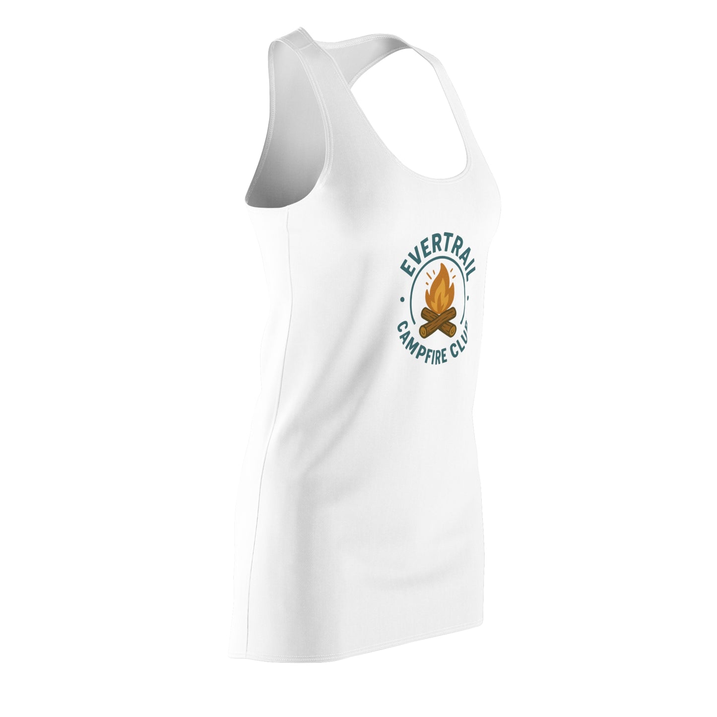Evertrail Campfire Club Racerback Dress, Summer Dress, Outdoor Fashion, Camping Outfit, Festival Style, Gift for Nature Lovers, Travel Wear