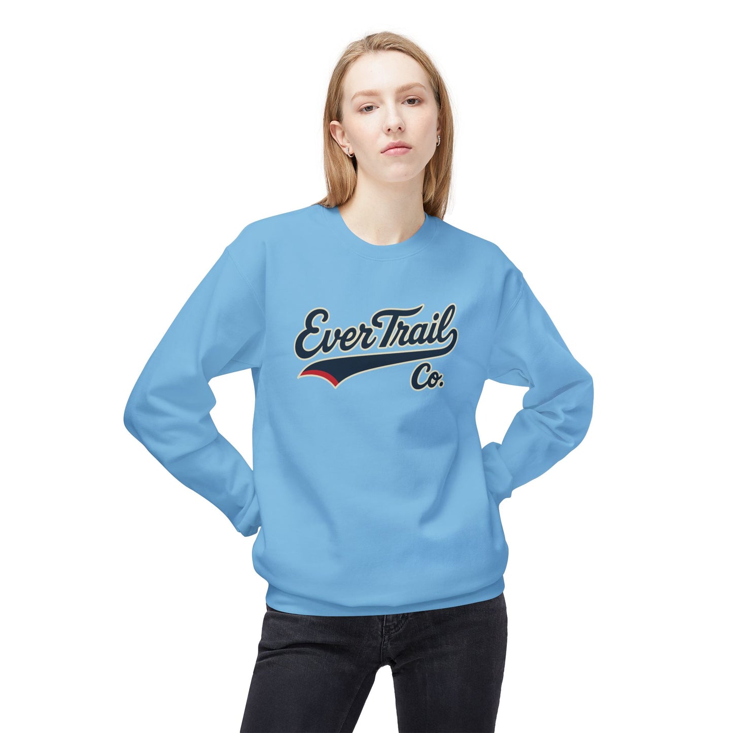 EverTrail Co.™ Baseball Script Crewneck Sweatshirt