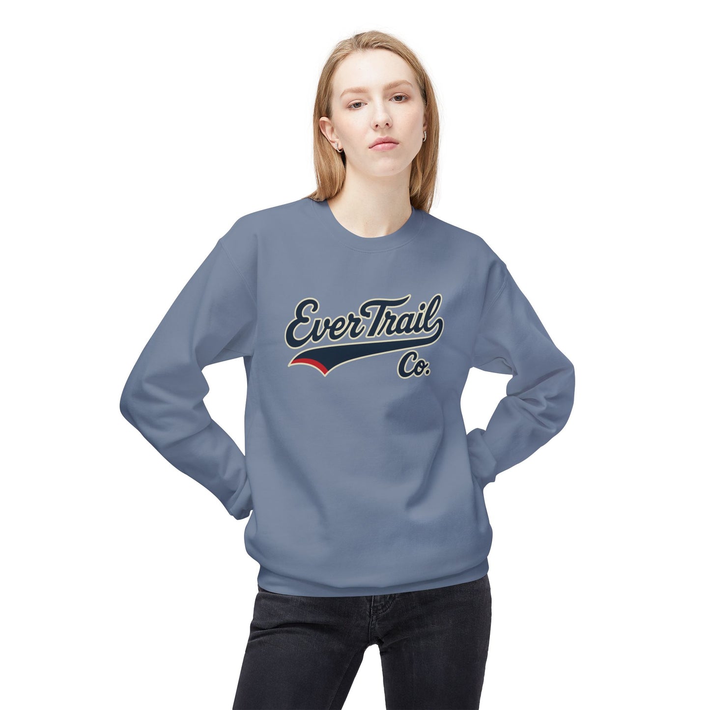 EverTrail Co.™ Baseball Script Crewneck Sweatshirt
