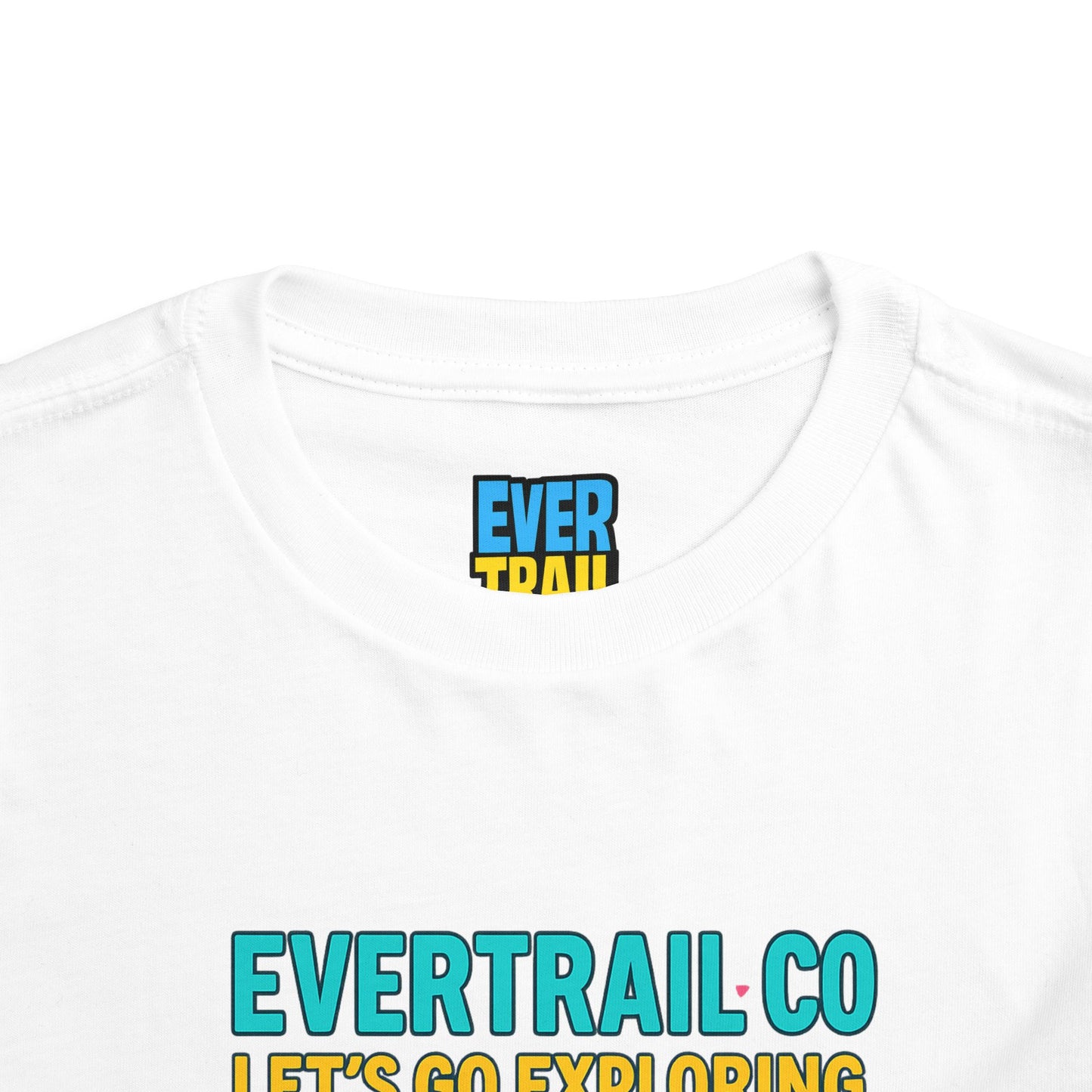 “Let’s Go Exploring” Retro Toddlers Adventure Shirt – 90s Nature Icons Tee by EverTrail Co.