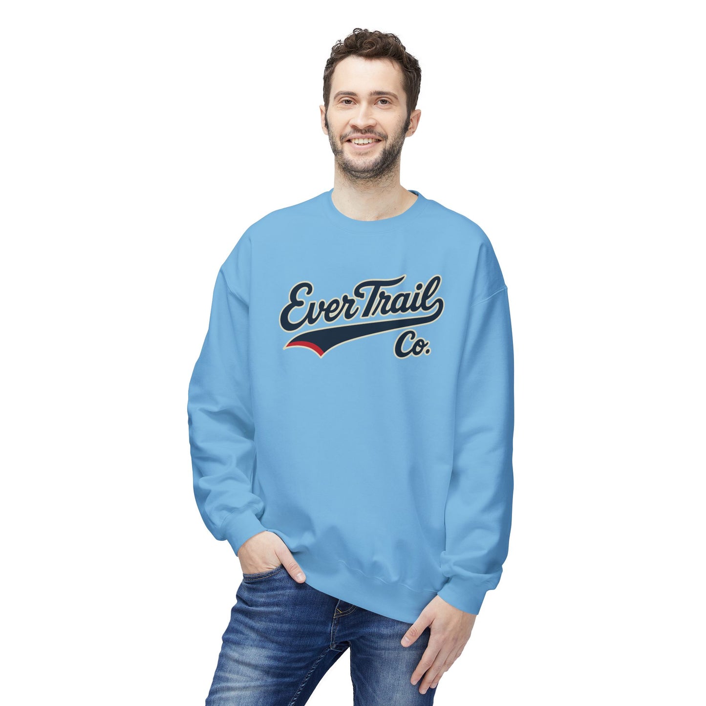 EverTrail Co.™ Baseball Script Crewneck Sweatshirt