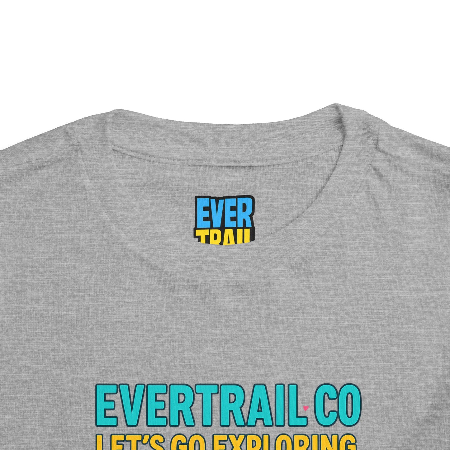 “Let’s Go Exploring” Retro Toddlers Adventure Shirt – 90s Nature Icons Tee by EverTrail Co.