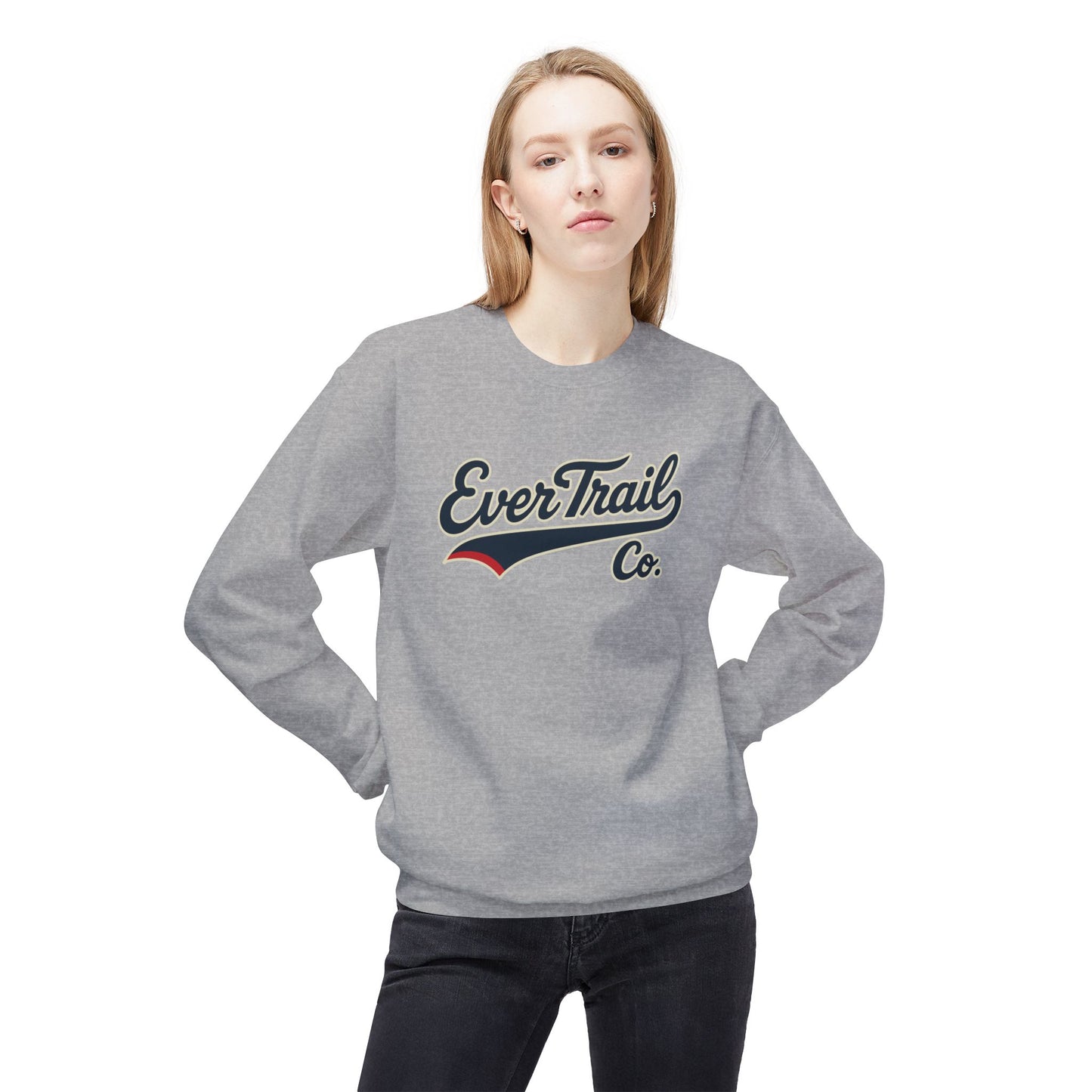 EverTrail Co.™ Baseball Script Crewneck Sweatshirt