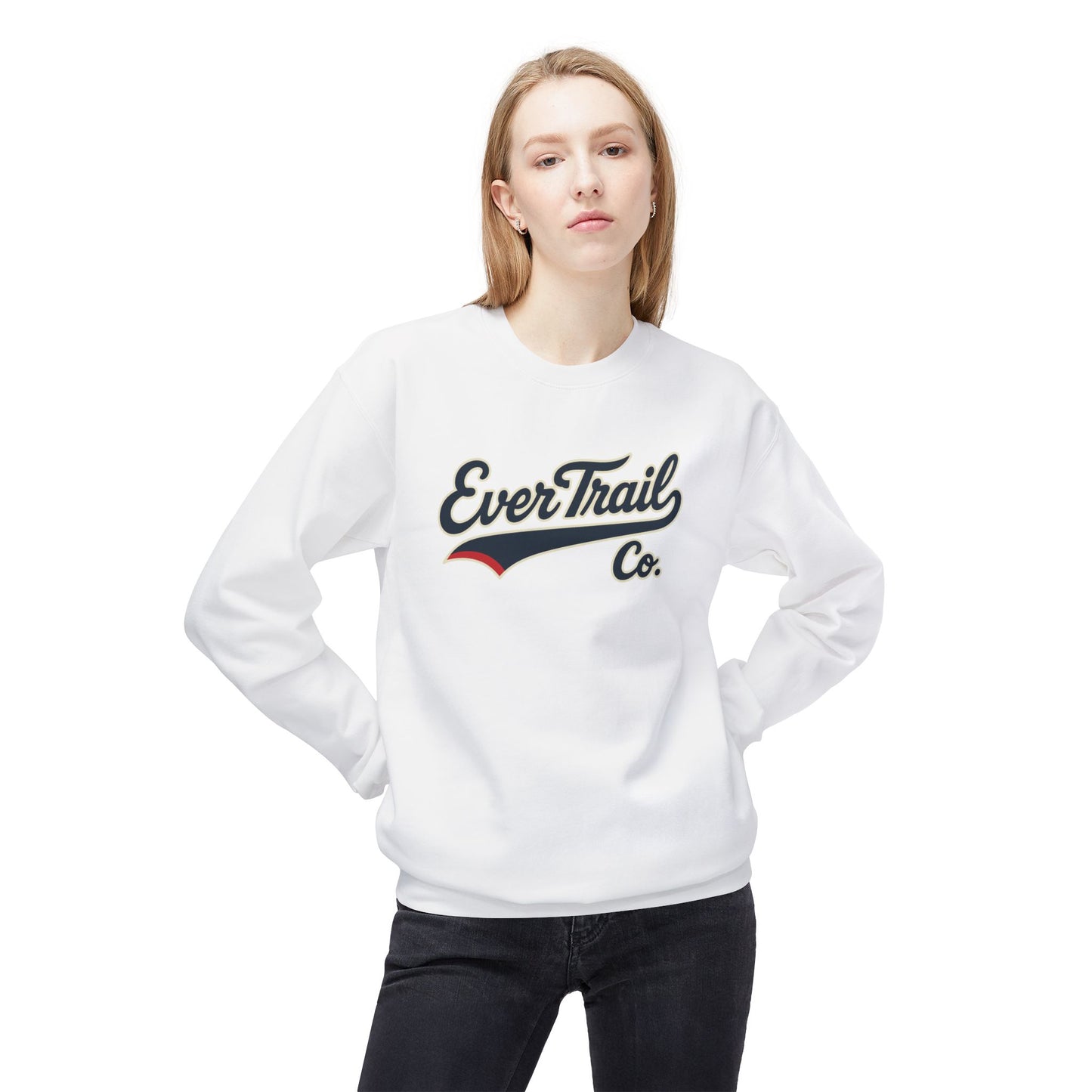 EverTrail Co.™ Baseball Script Crewneck Sweatshirt