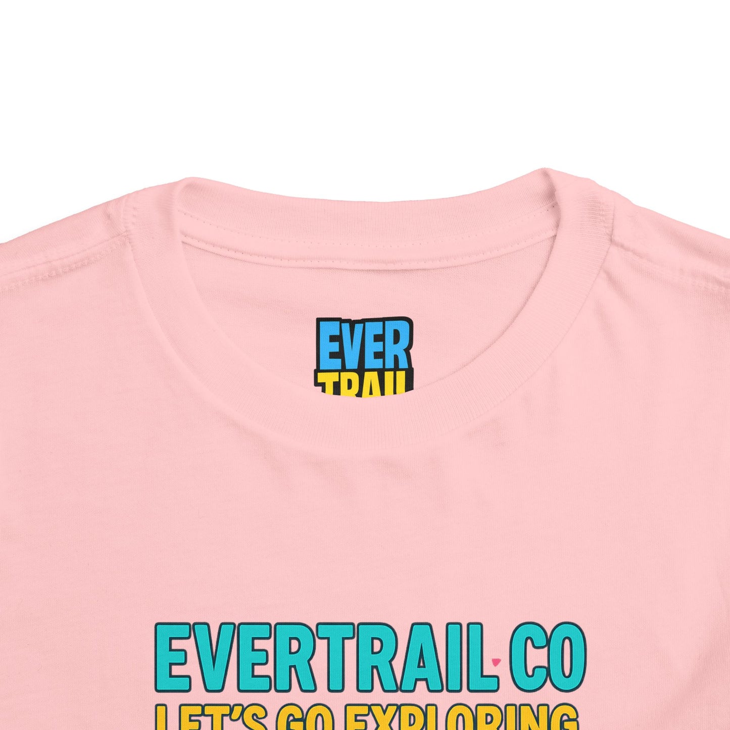 “Let’s Go Exploring” Retro Toddlers Adventure Shirt – 90s Nature Icons Tee by EverTrail Co.