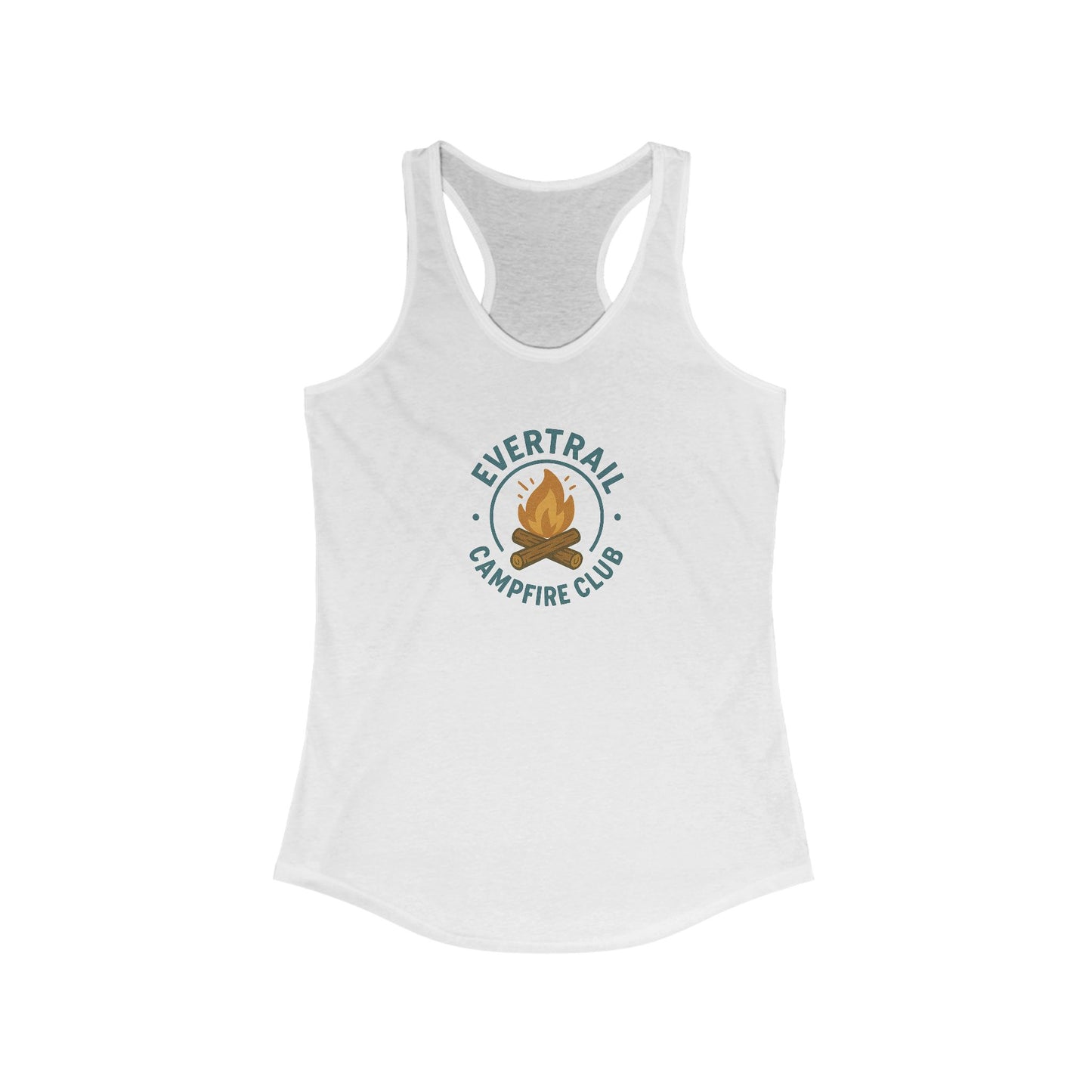 Evertrail Campfire Club Women's Racerback Tank | Outdoor Adventure Wear, Summer Tops, Fitness Apparel, Camping Gear, Gift for Campers