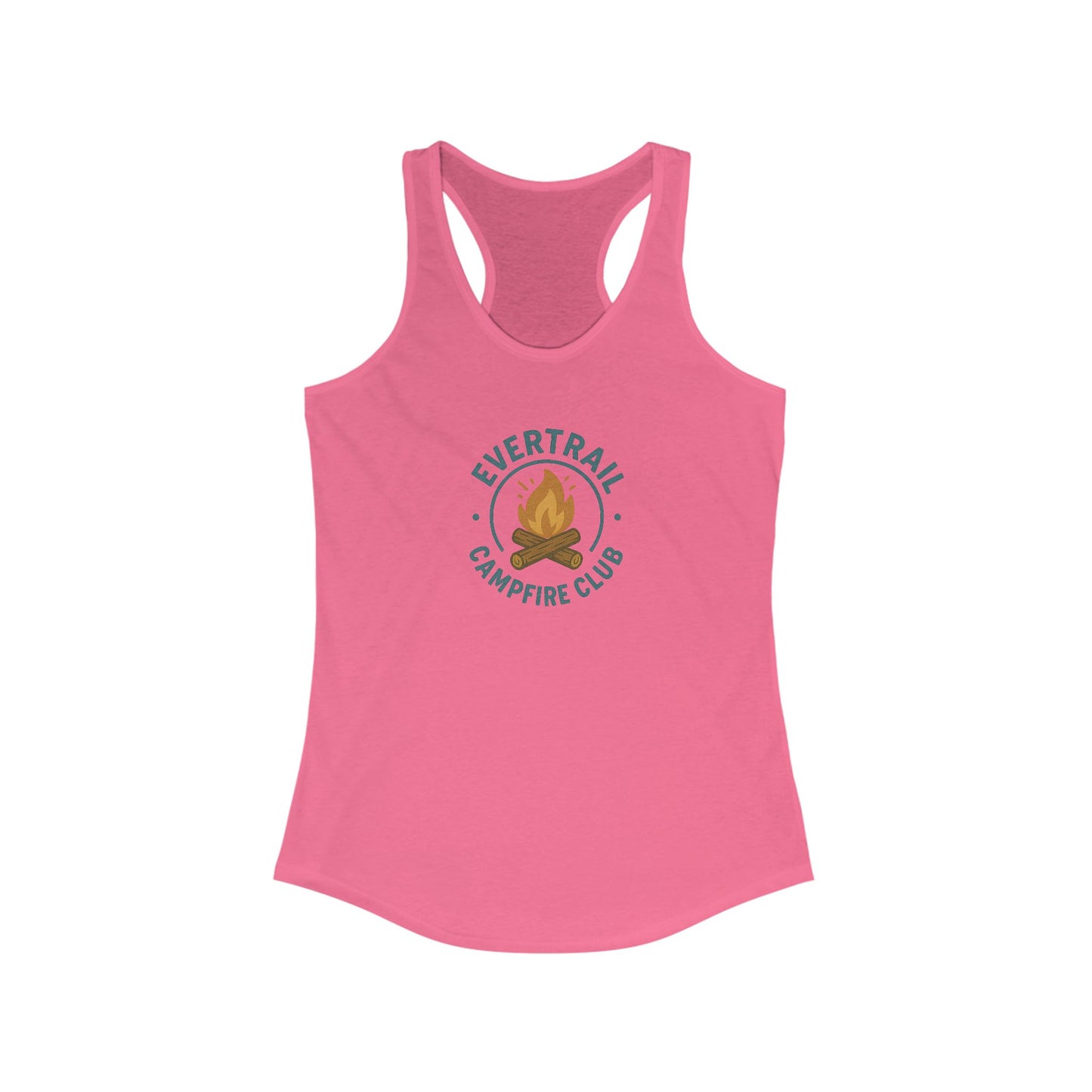 Evertrail Campfire Club Women's Racerback Tank | Outdoor Adventure Wear, Summer Tops, Fitness Apparel, Camping Gear, Gift for Campers