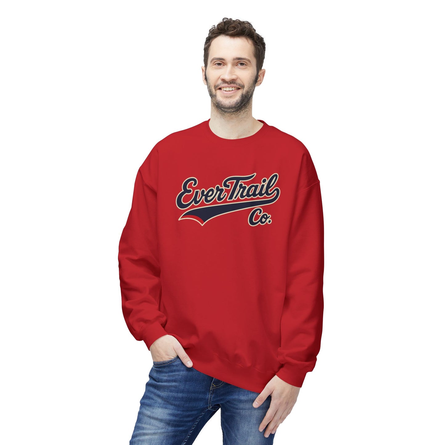 EverTrail Co.™ Baseball Script Crewneck Sweatshirt