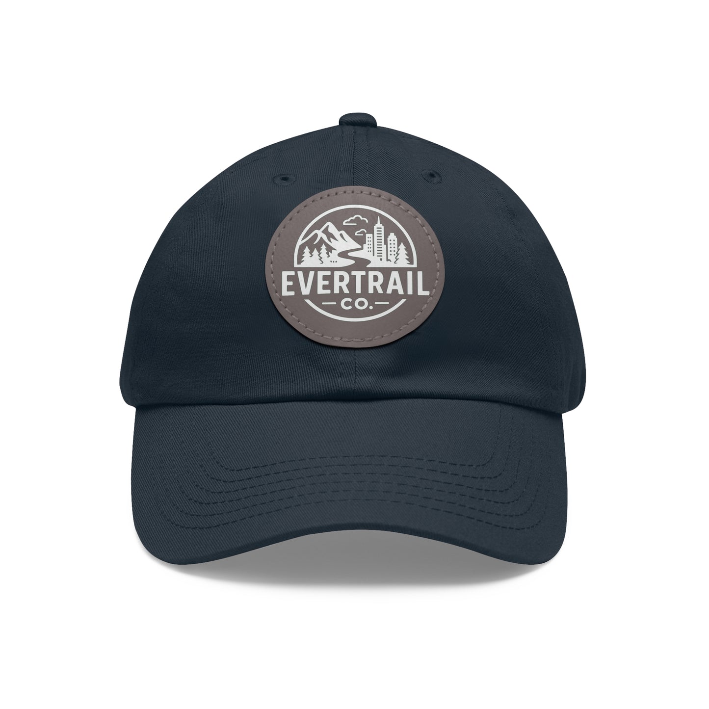 Stylish Dad Hat with Leather Patch, Casual Cap for Outdoor Adventures, Trendy Gift for Fathers, Unique Birthday, Everyday Wear