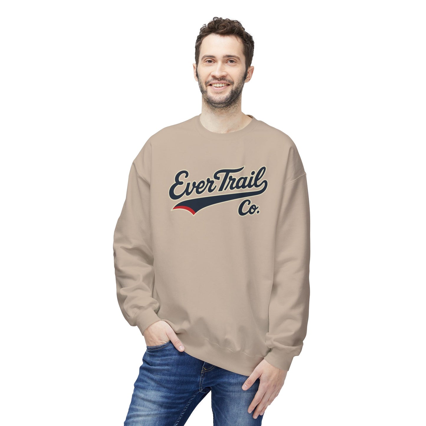EverTrail Co.™ Baseball Script Crewneck Sweatshirt