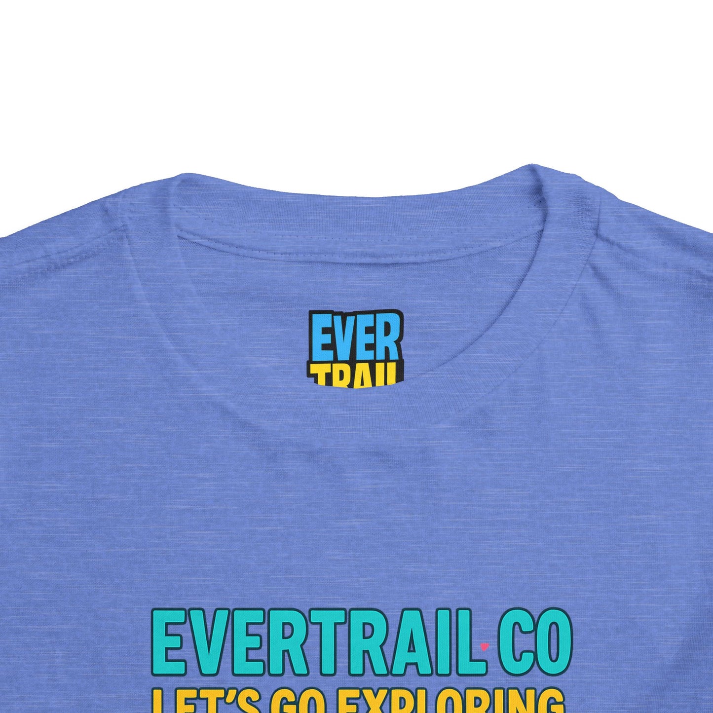 “Let’s Go Exploring” Retro Toddlers Adventure Shirt – 90s Nature Icons Tee by EverTrail Co.