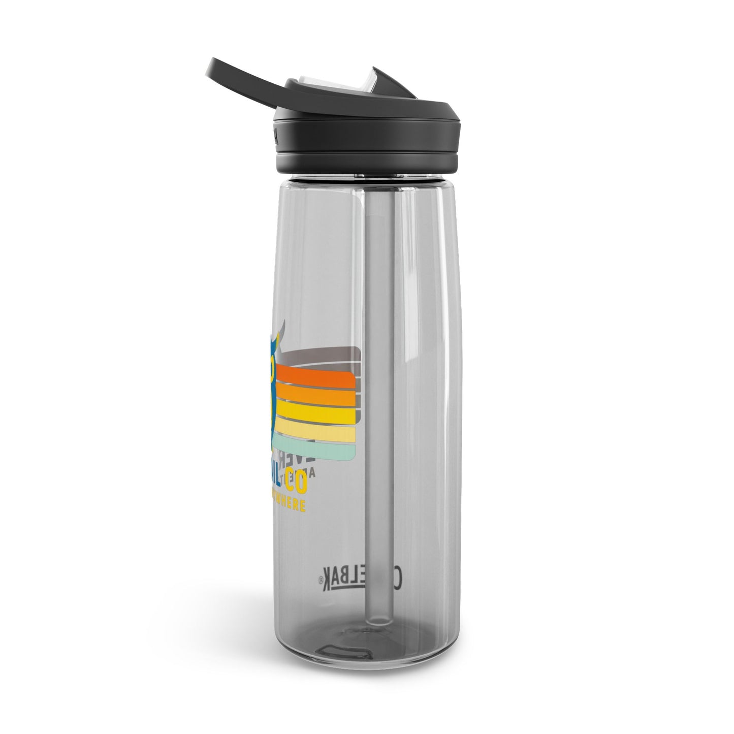 Retro Owl Water Bottle, Eco-Friendly Hydration, Sports Bottle for Hiking, Gifts for Adventurers, Everyday Essentials