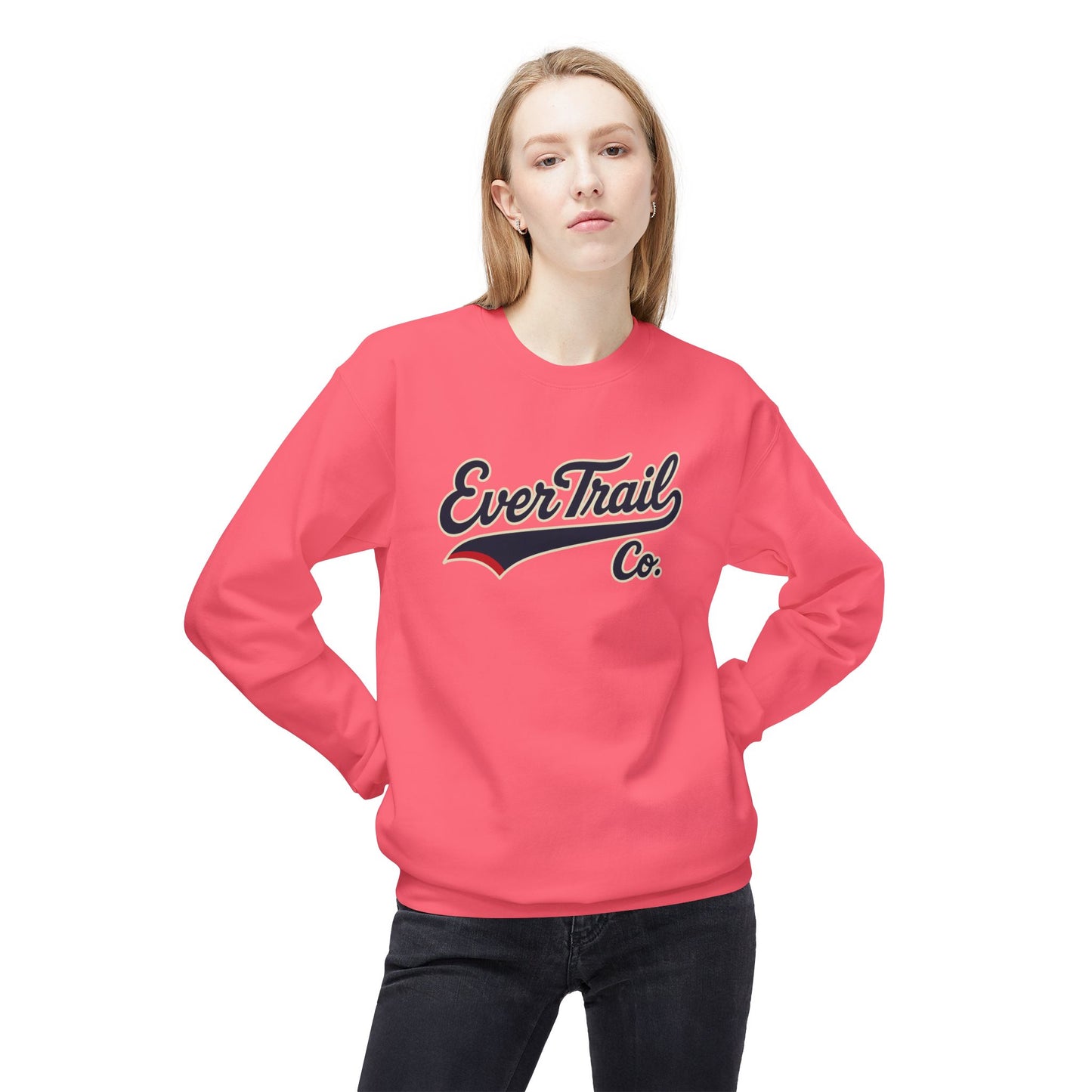 EverTrail Co.™ Baseball Script Crewneck Sweatshirt
