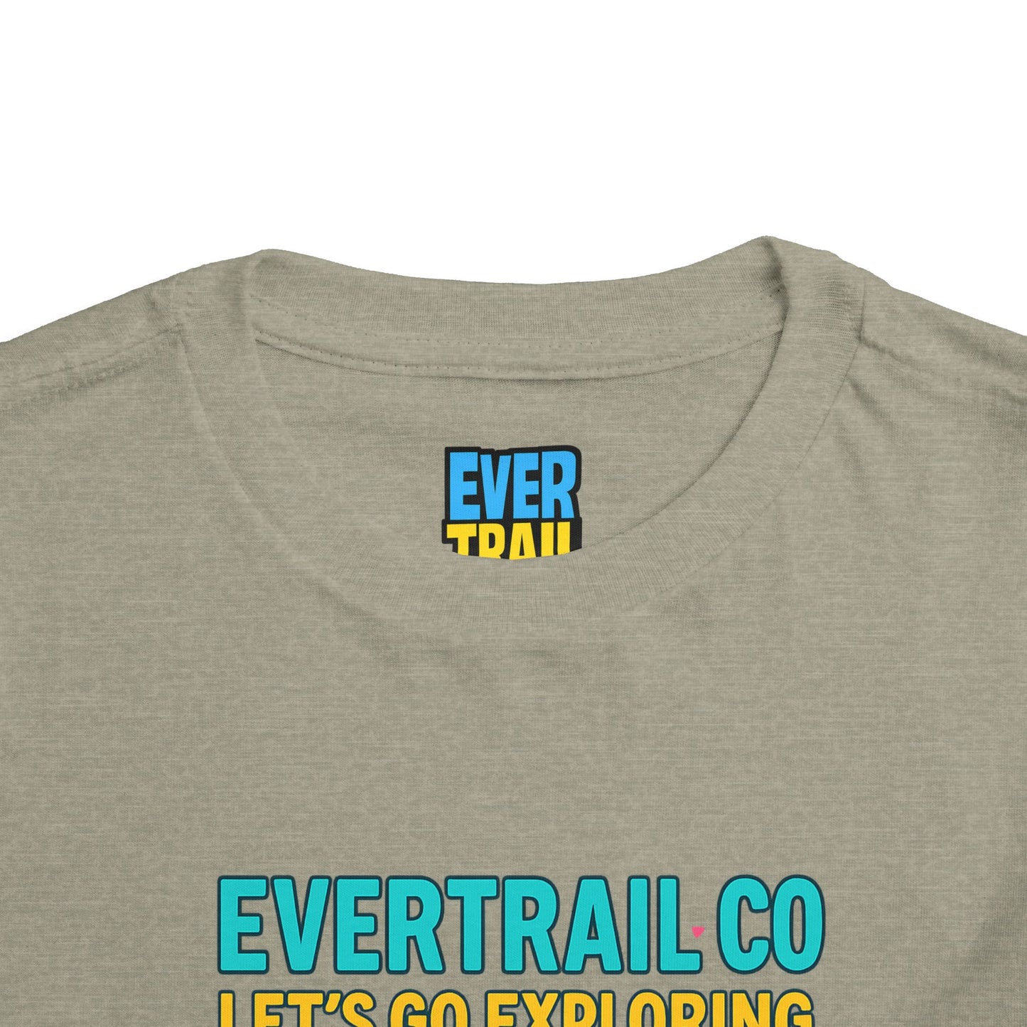 “Let’s Go Exploring” Retro Toddlers Adventure Shirt – 90s Nature Icons Tee by EverTrail Co.