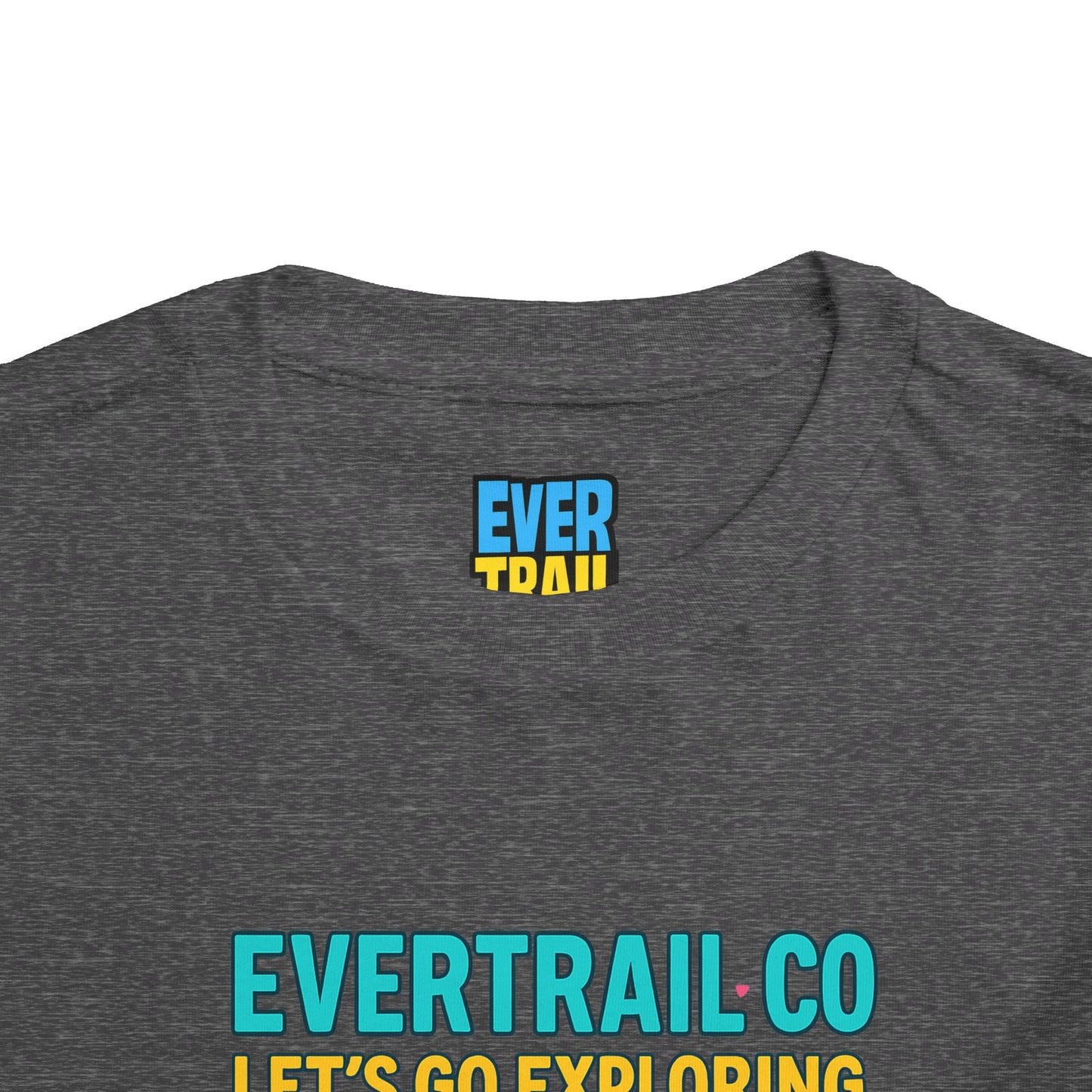 “Let’s Go Exploring” Retro Toddlers Adventure Shirt – 90s Nature Icons Tee by EverTrail Co.