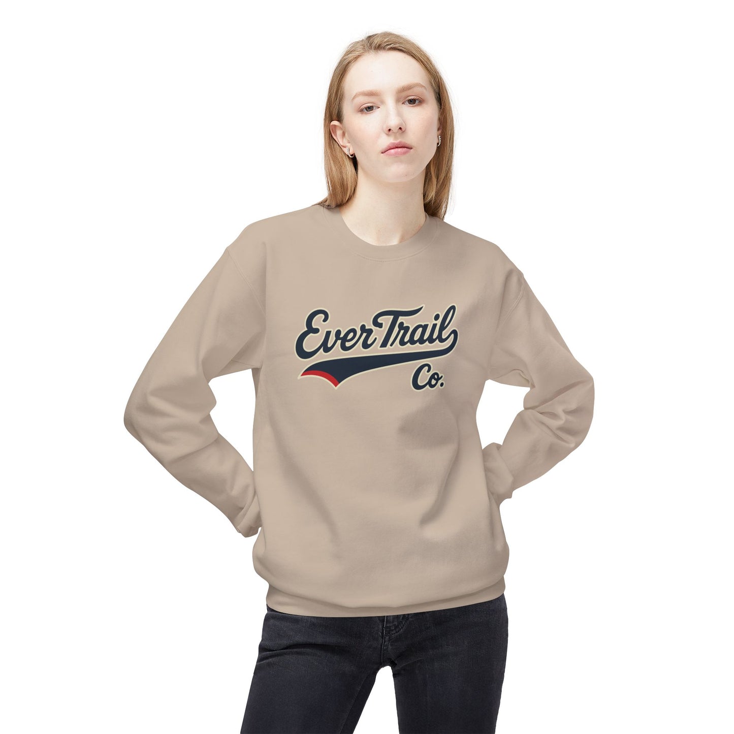 EverTrail Co.™ Baseball Script Crewneck Sweatshirt
