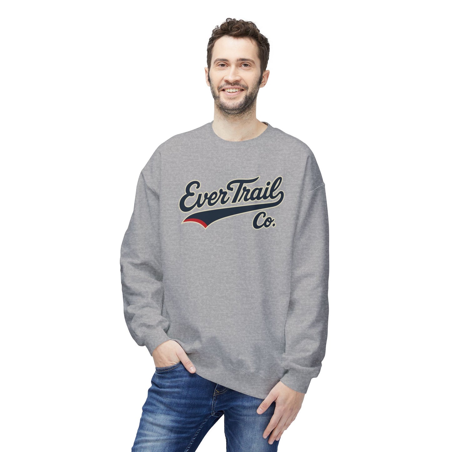 EverTrail Co.™ Baseball Script Crewneck Sweatshirt