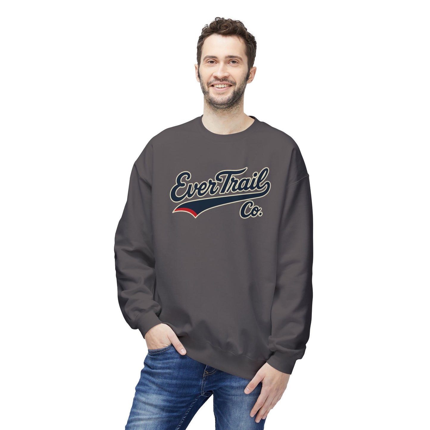 EverTrail Co.™ Baseball Script Crewneck Sweatshirt