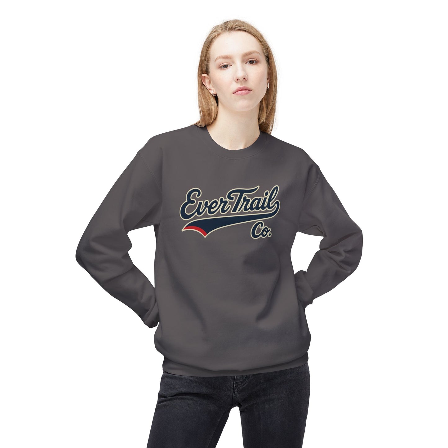 EverTrail Co.™ Baseball Script Crewneck Sweatshirt