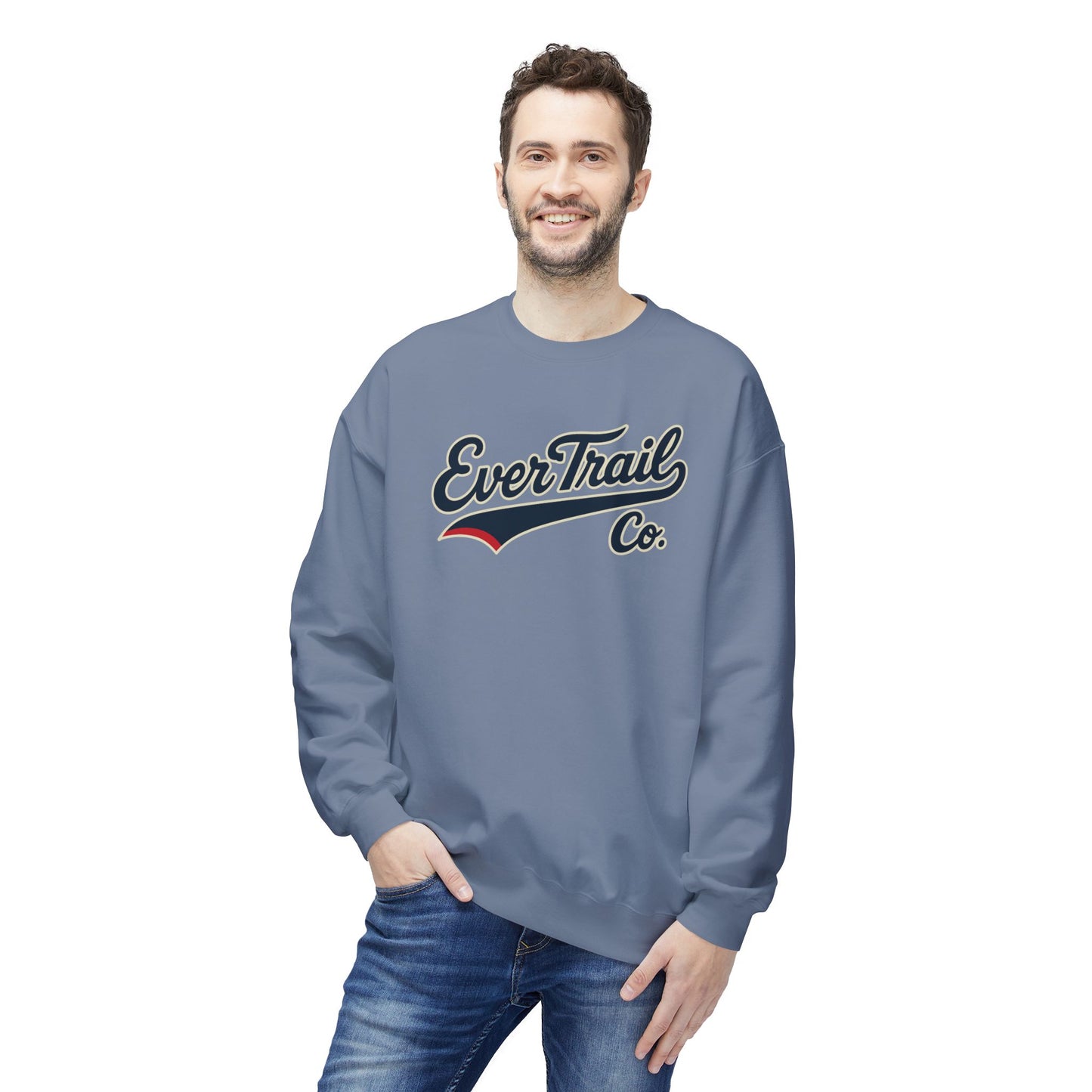 EverTrail Co.™ Baseball Script Crewneck Sweatshirt