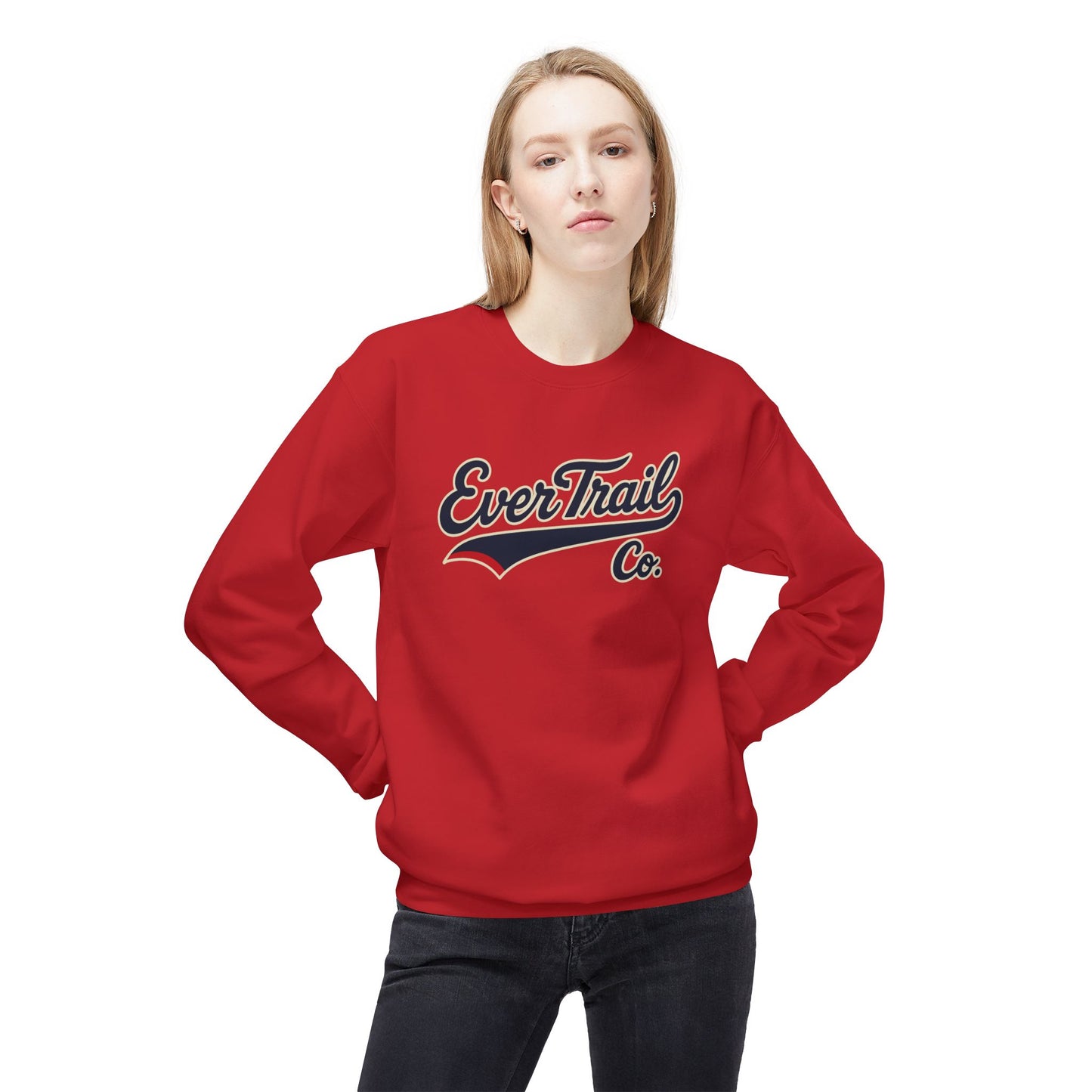 EverTrail Co.™ Baseball Script Crewneck Sweatshirt