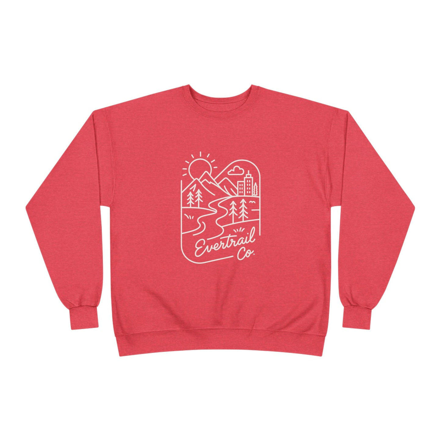 Women's Eco-Friendly Adventure Sweatshirt, Cozy Unisex Crewneck for Nature Lovers, Perfect for Camping, Hiking, Everyday Comfort