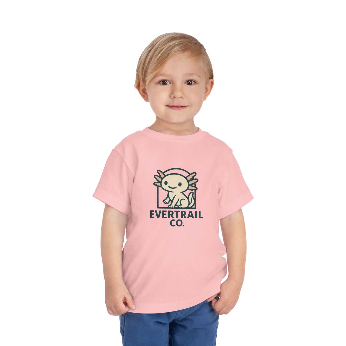 Cute Axolotl Toddler T-Shirt, Kid's Shirt, Playful Summer Top, Gift for Boys and Girls, Cute Animal Tee