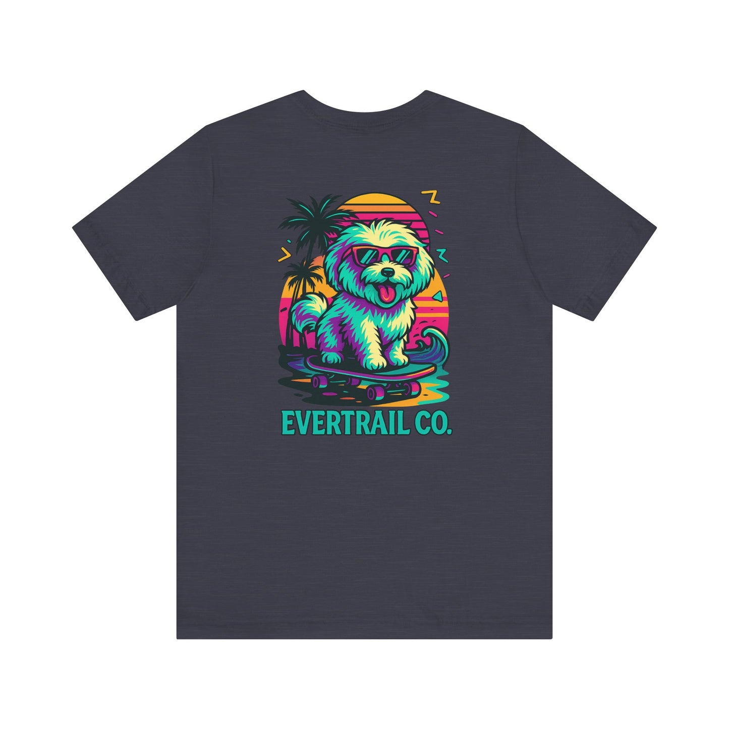 Skater Pup Adventure Tee – 90s Dog Skateboarding Shirt | EverTrail Co.
