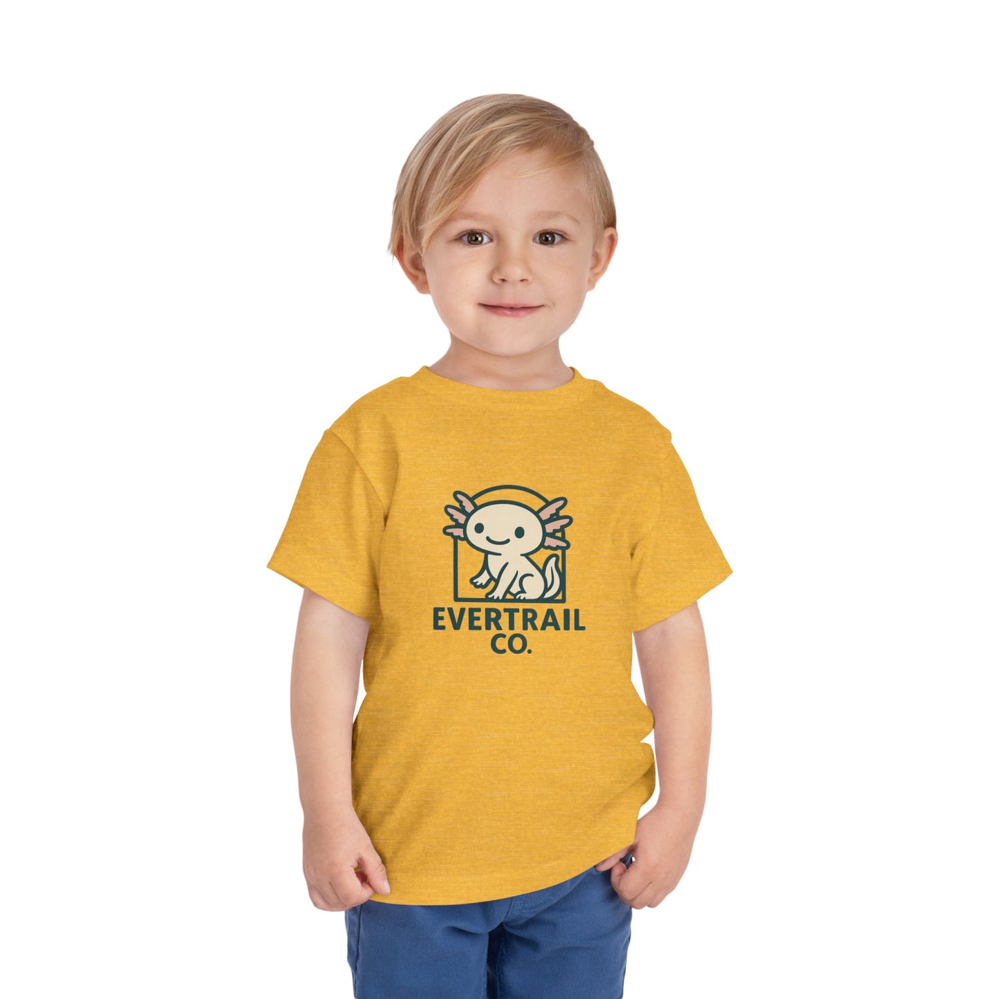 Cute Axolotl Toddler T-Shirt, Kid's Shirt, Playful Summer Top, Gift for Boys and Girls, Cute Animal Tee