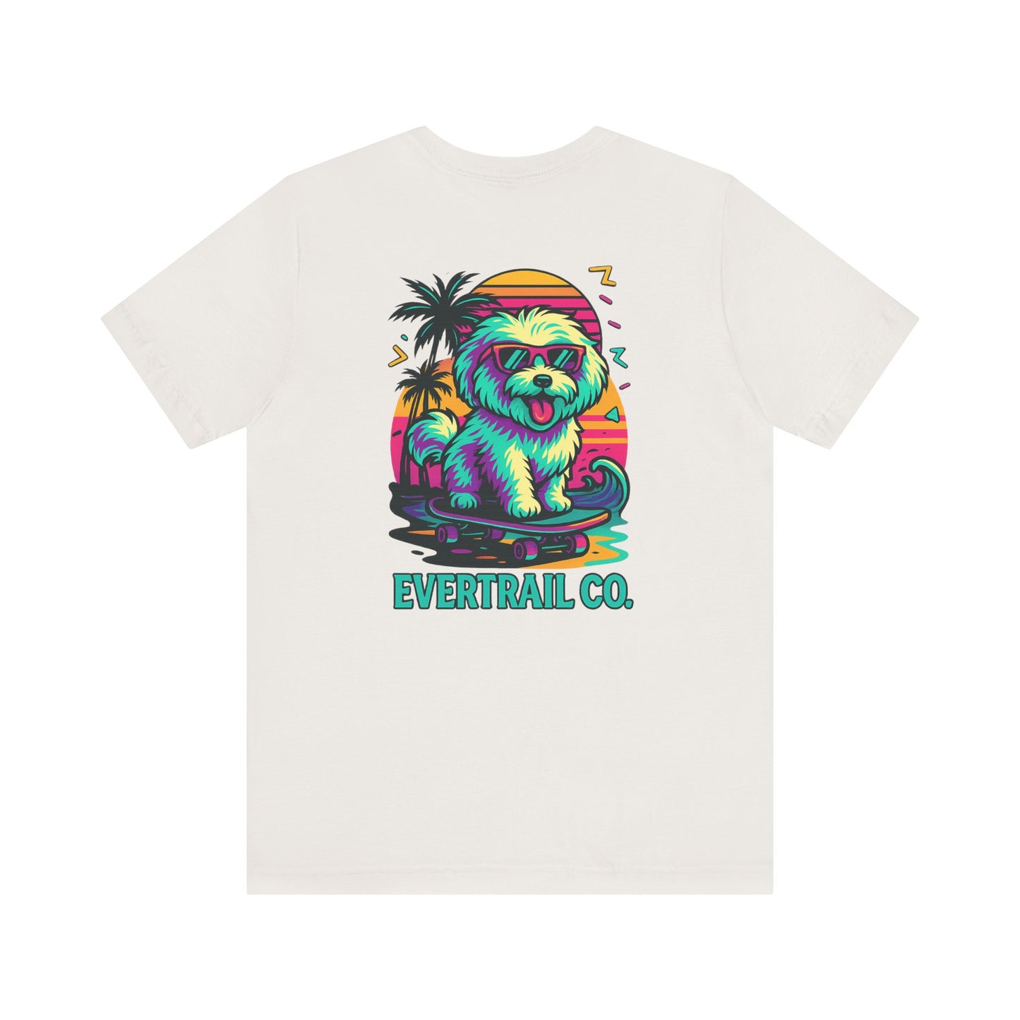 Skater Pup Adventure Tee – 90s Dog Skateboarding Shirt | EverTrail Co.
