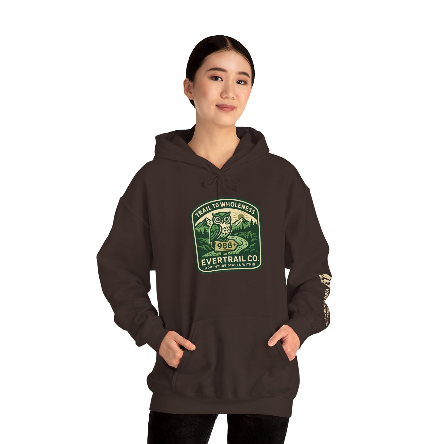 Trail to Wholeness™ Hoodie – Keep Going; The View Is Worth It