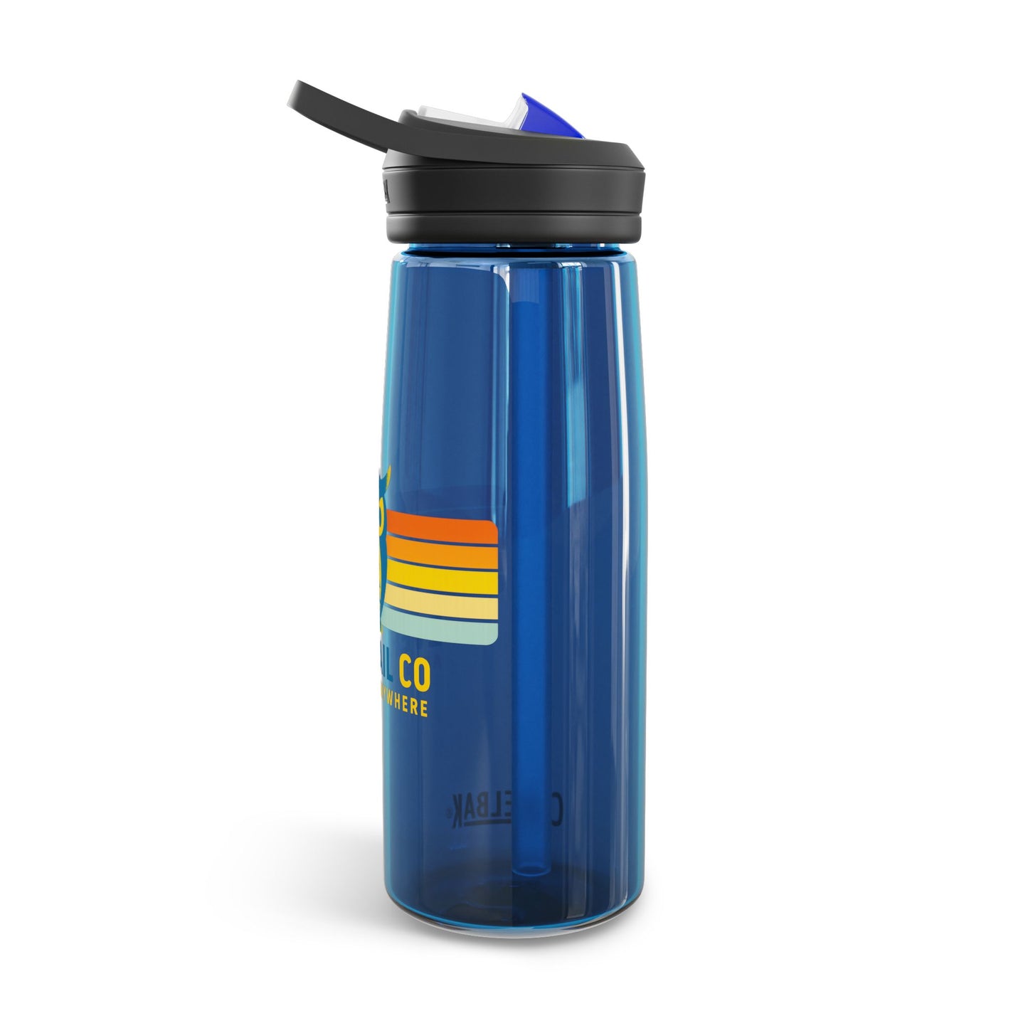 Retro Owl Water Bottle, Eco-Friendly Hydration, Sports Bottle for Hiking, Gifts for Adventurers, Everyday Essentials