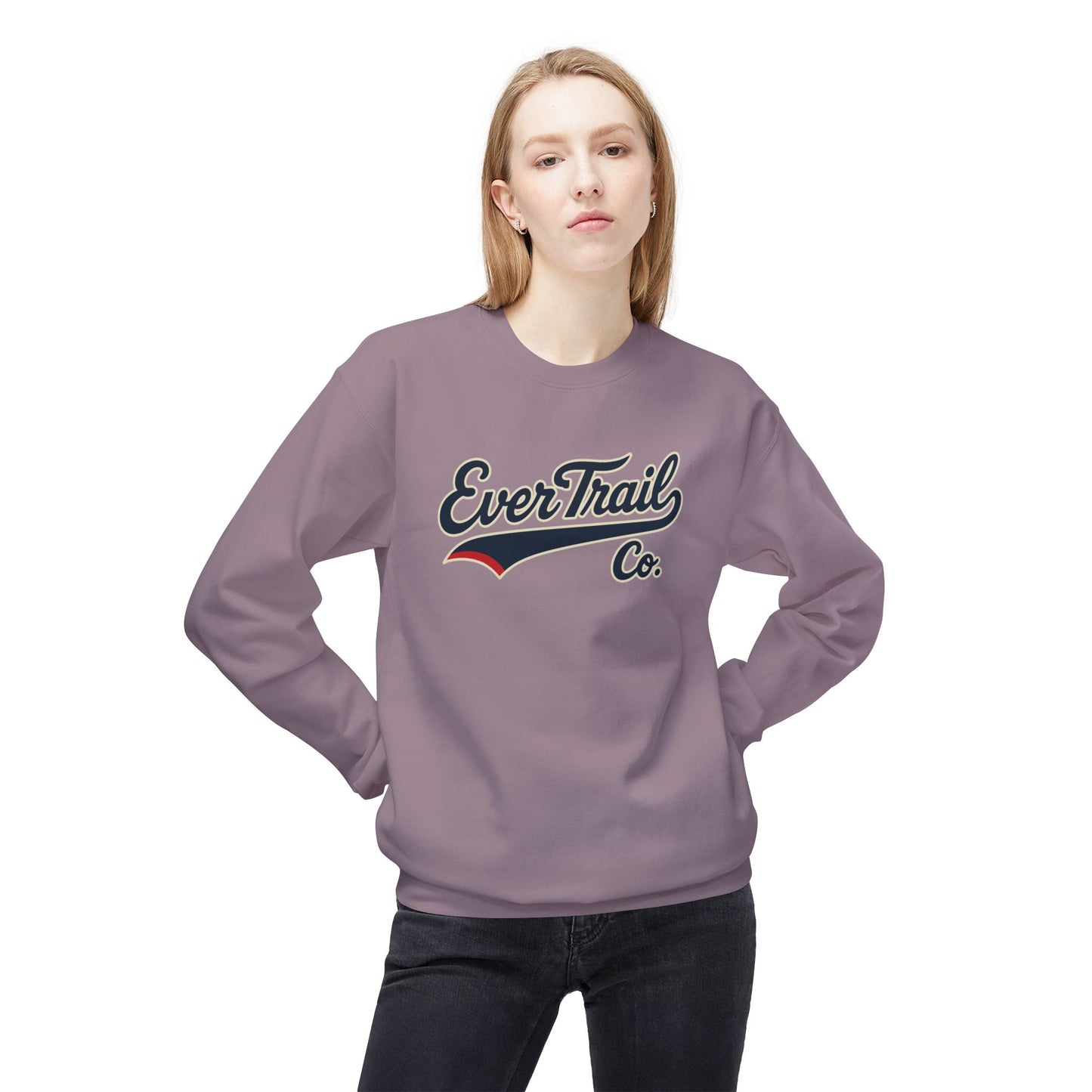 EverTrail Co.™ Baseball Script Crewneck Sweatshirt