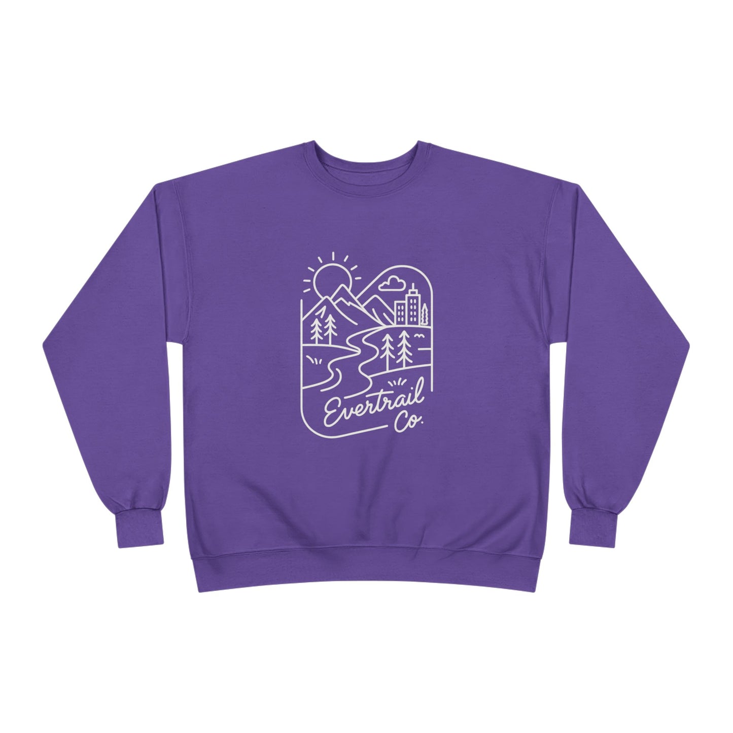 Women's Eco-Friendly Adventure Sweatshirt, Cozy Unisex Crewneck for Nature Lovers, Perfect for Camping, Hiking, Everyday Comfort