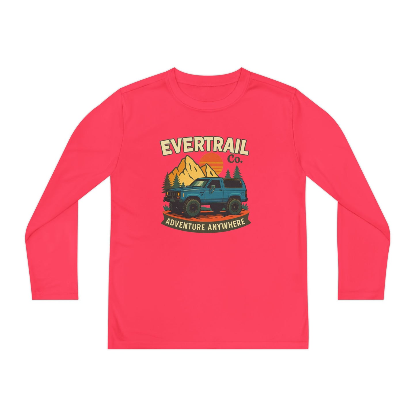 EverTrail Co. “Adventure Anywhere” Kids Retro Mountain Off Road Tee