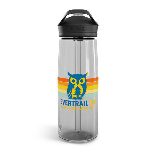 Retro Owl Water Bottle, Eco-Friendly Hydration, Sports Bottle for Hiking, Gifts for Adventurers, Everyday Essentials