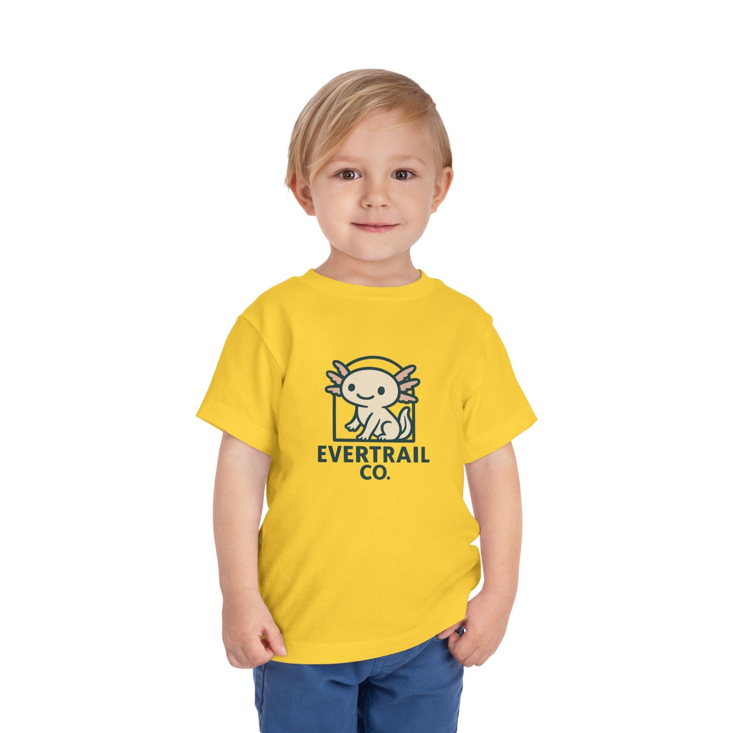Cute Axolotl Toddler T-Shirt, Kid's Shirt, Playful Summer Top, Gift for Boys and Girls, Cute Animal Tee