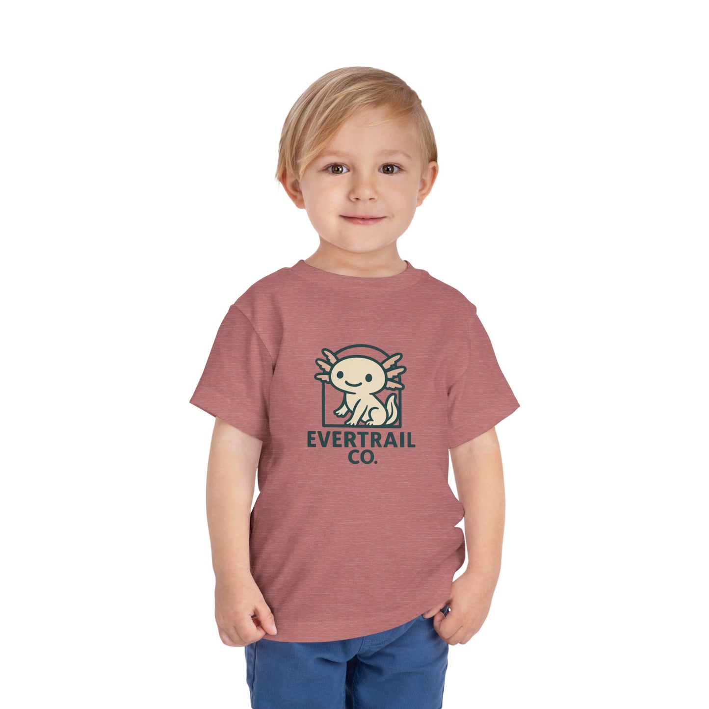 Cute Axolotl Toddler T-Shirt, Kid's Shirt, Playful Summer Top, Gift for Boys and Girls, Cute Animal Tee