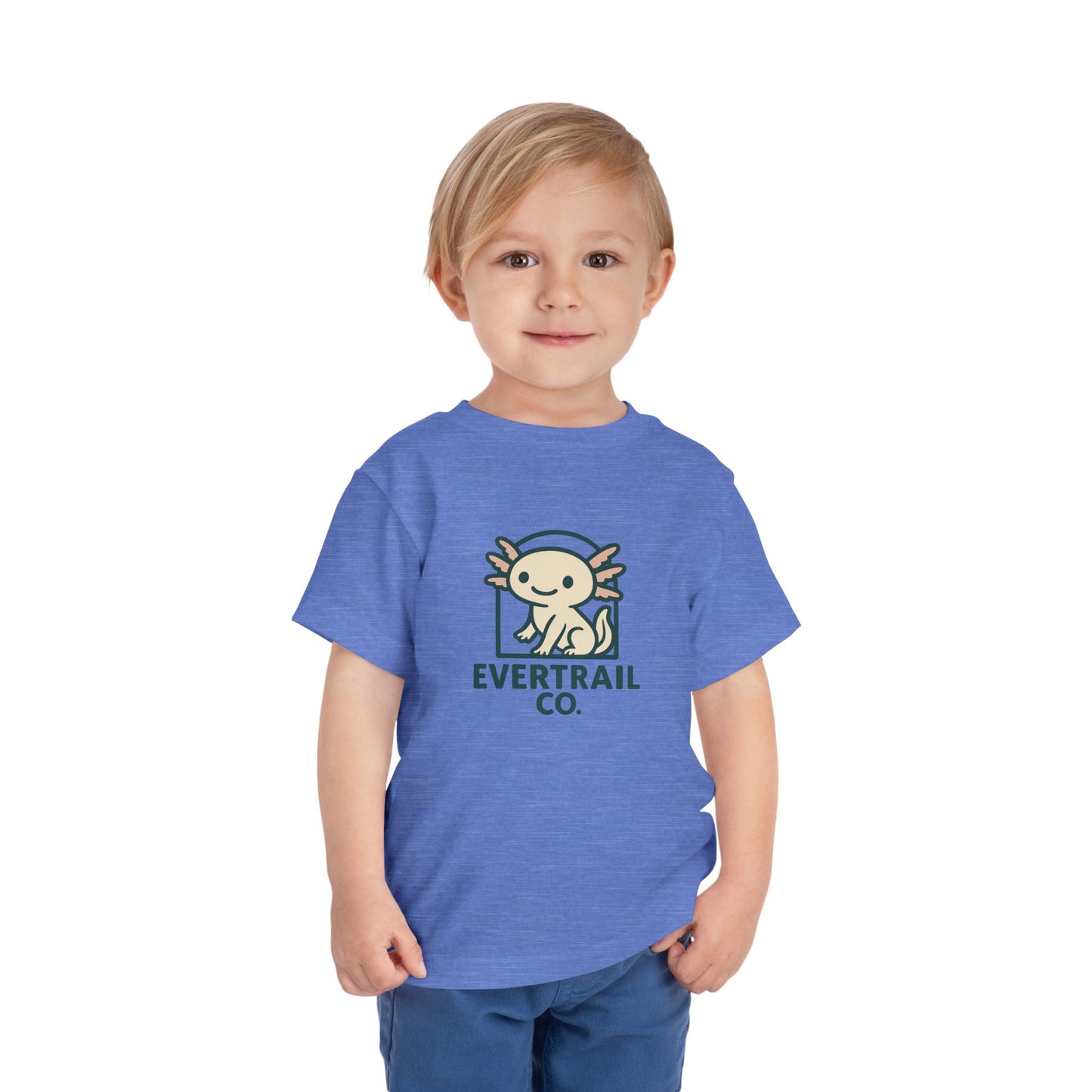 Cute Axolotl Toddler T-Shirt, Kid's Shirt, Playful Summer Top, Gift for Boys and Girls, Cute Animal Tee