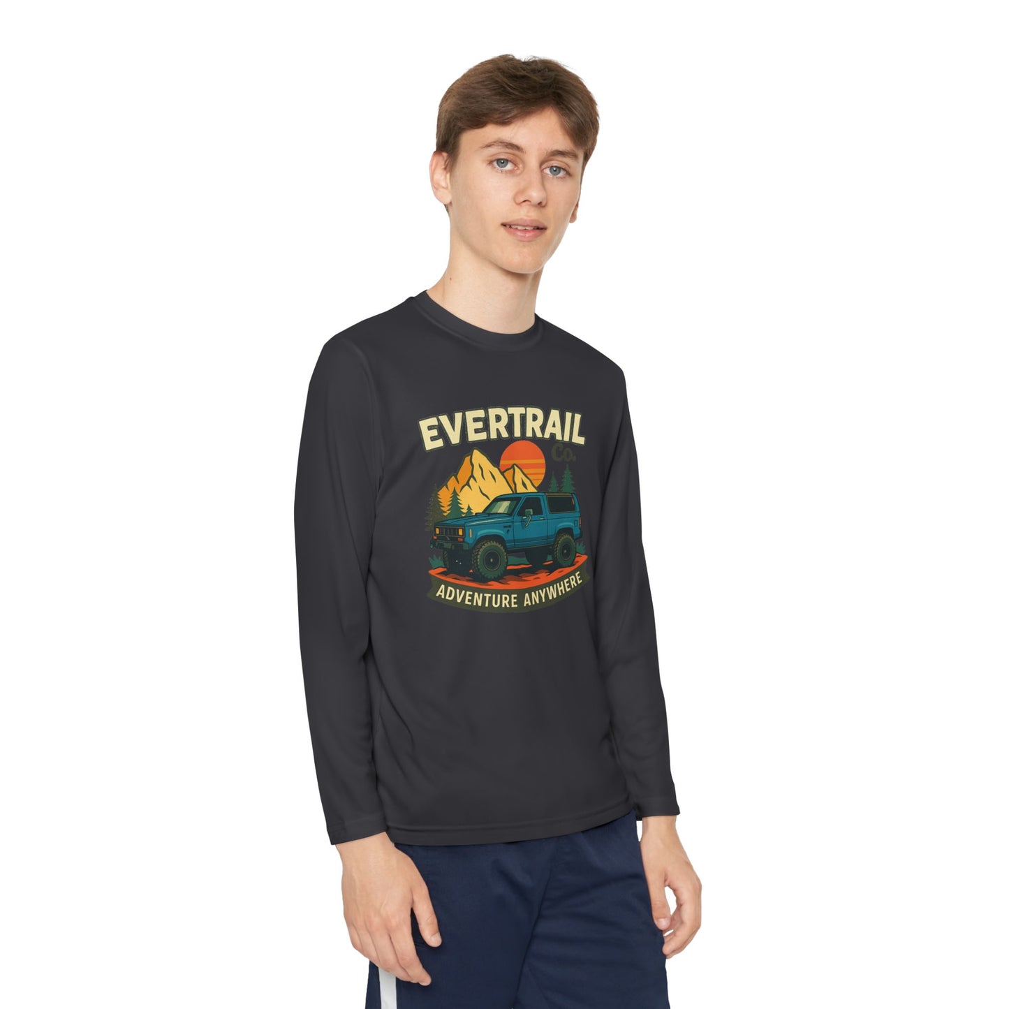 EverTrail Co. “Adventure Anywhere” Kids Retro Mountain Off Road Tee