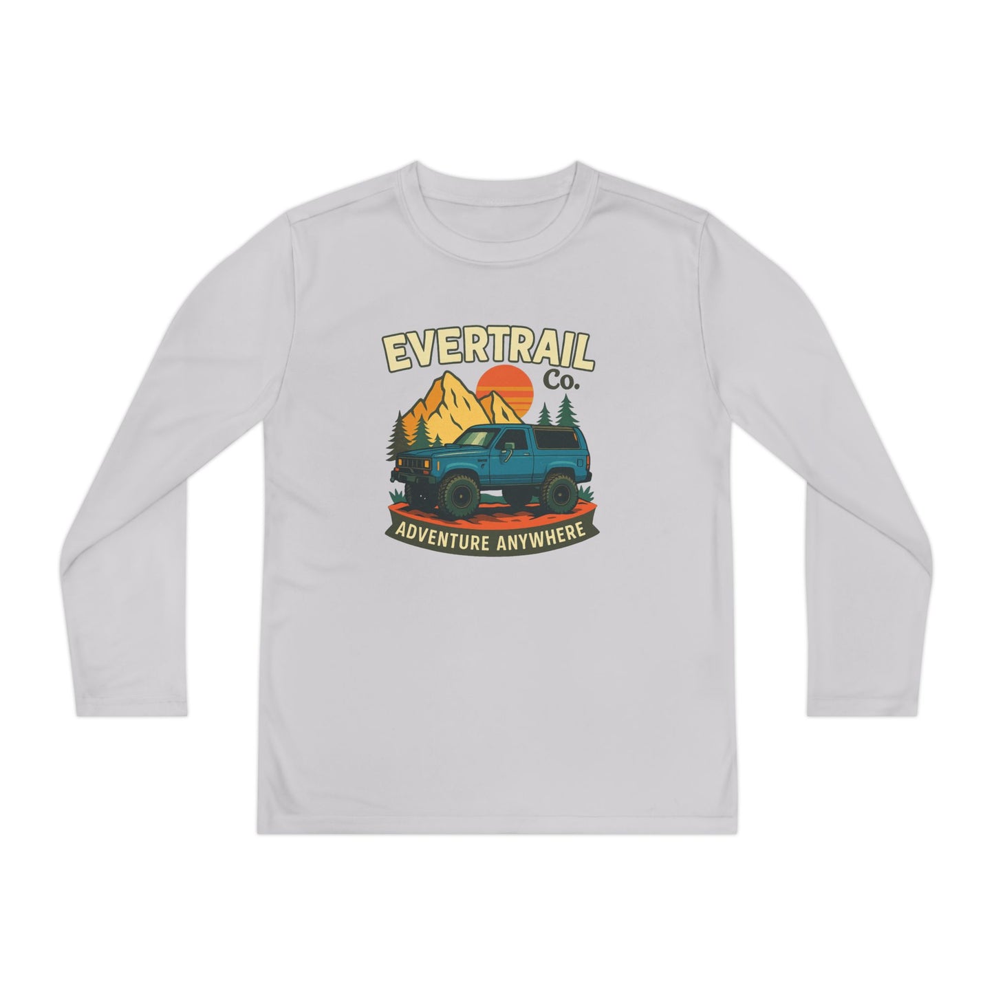 EverTrail Co. “Adventure Anywhere” Kids Retro Mountain Off Road Tee