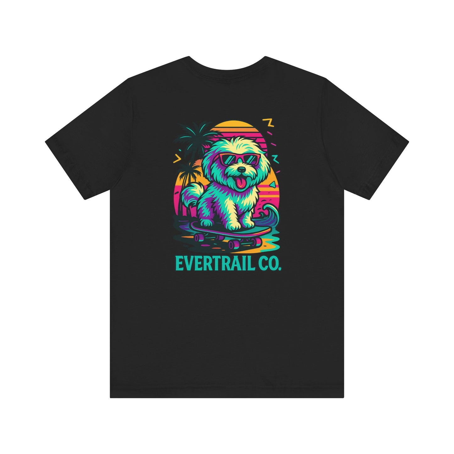Skater Pup Adventure Tee – 90s Dog Skateboarding Shirt | EverTrail Co.