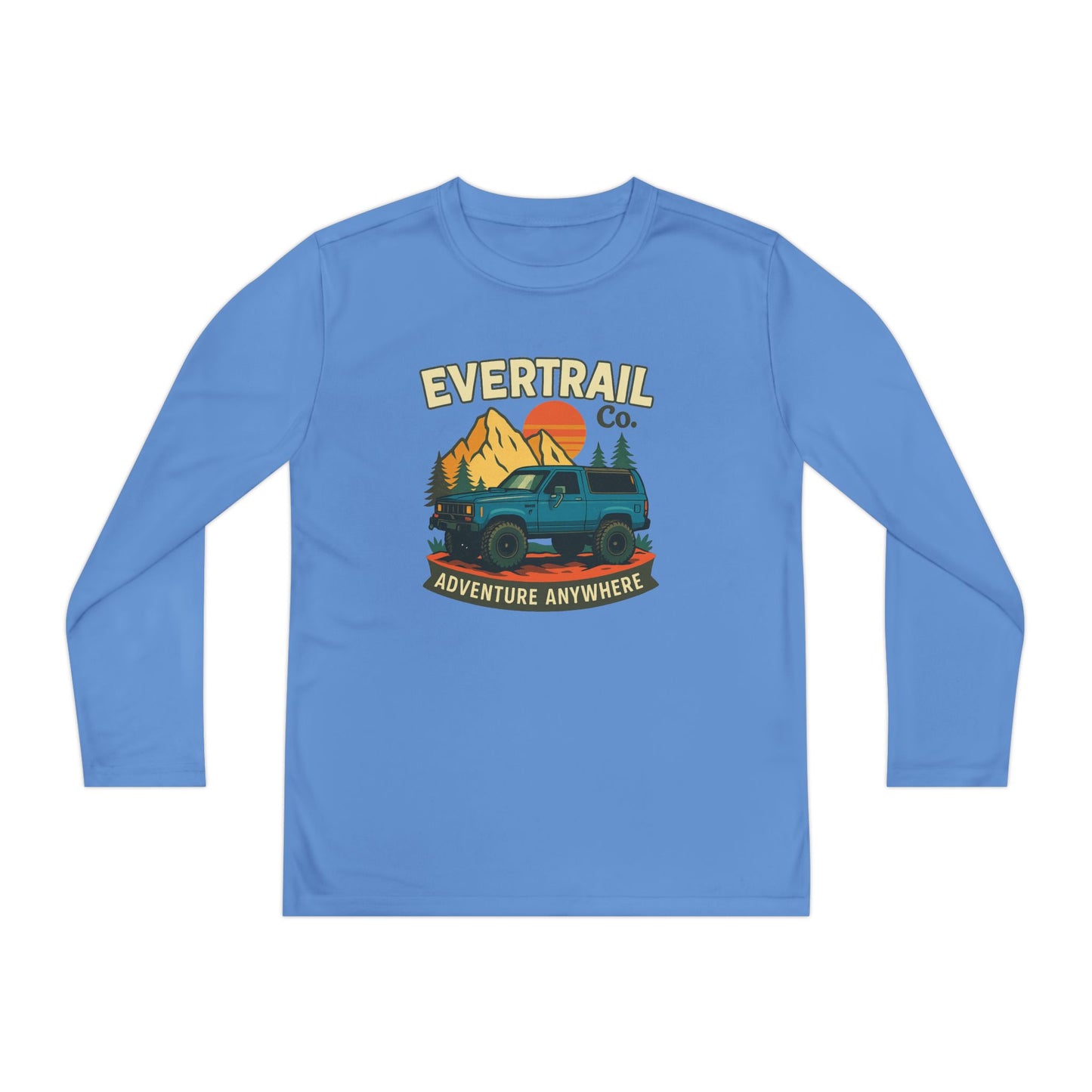 EverTrail Co. “Adventure Anywhere” Kids Retro Mountain Off Road Tee