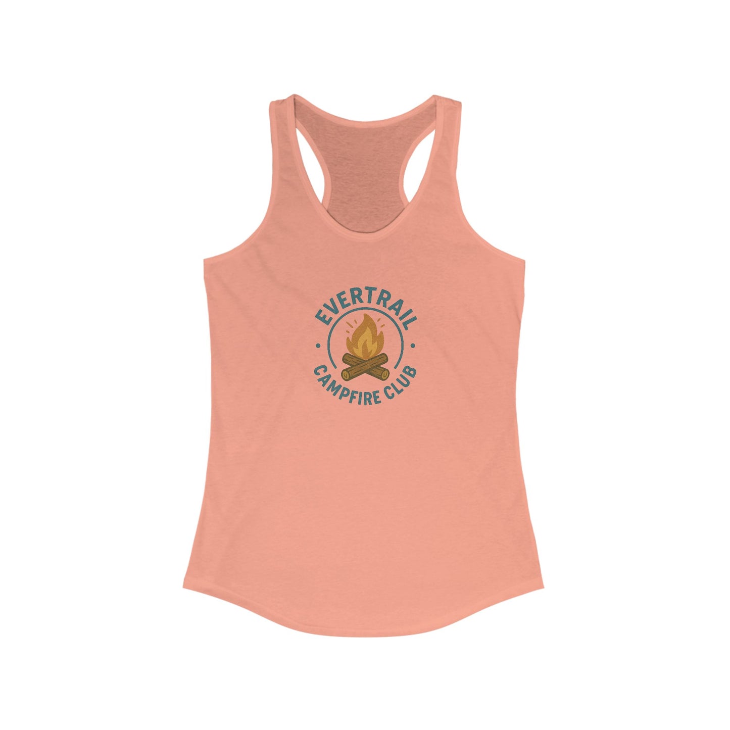 Evertrail Campfire Club Women's Racerback Tank | Outdoor Adventure Wear, Summer Tops, Fitness Apparel, Camping Gear, Gift for Campers