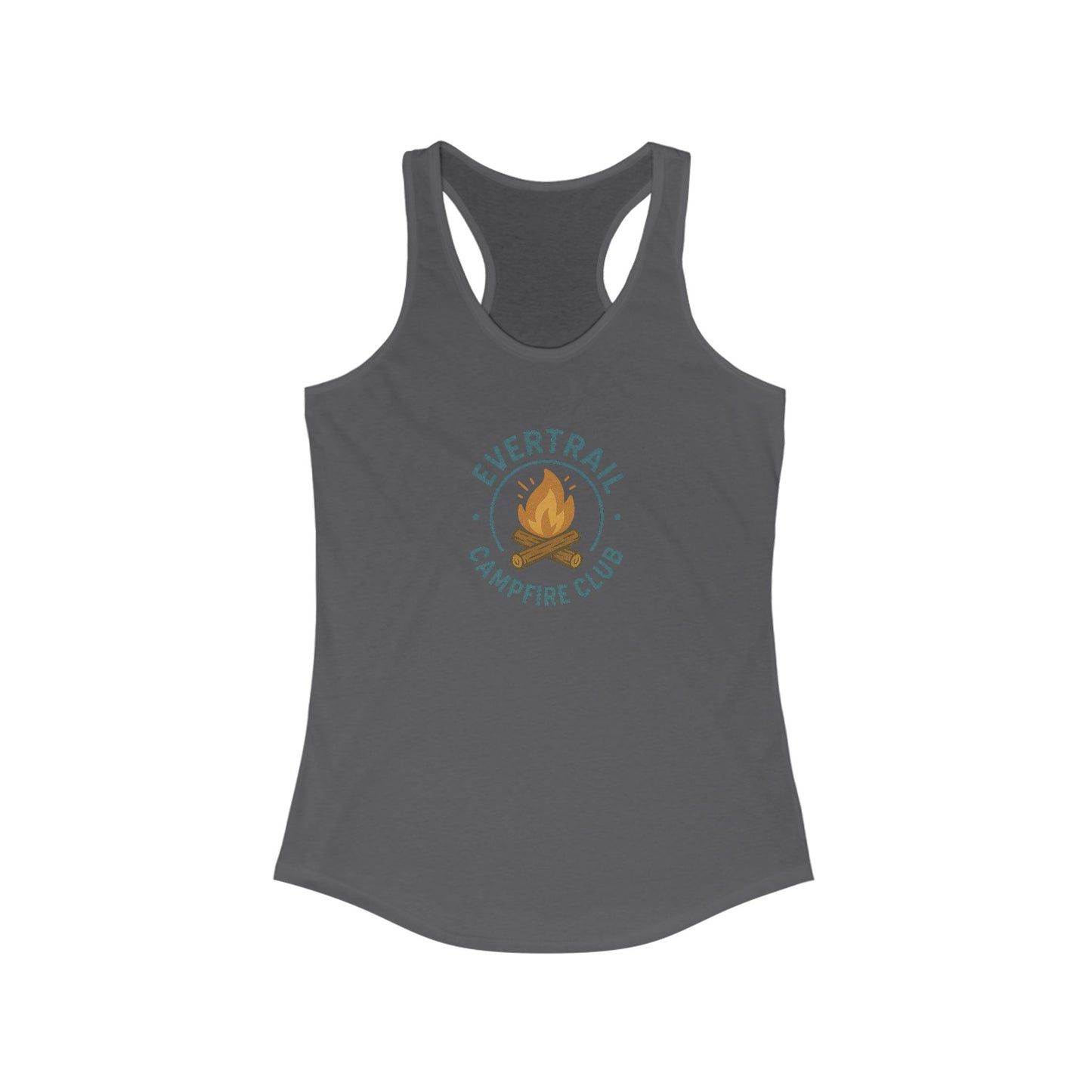 Evertrail Campfire Club Women's Racerback Tank | Outdoor Adventure Wear, Summer Tops, Fitness Apparel, Camping Gear, Gift for Campers