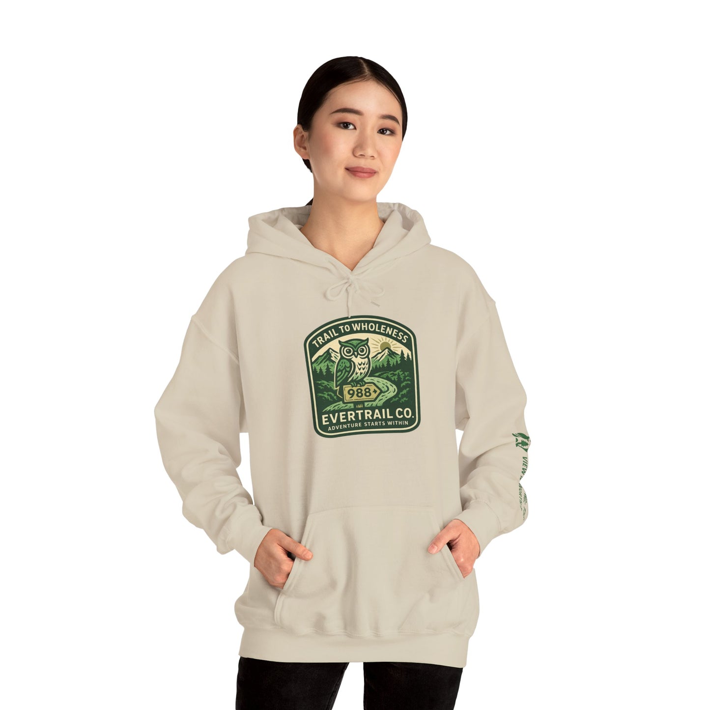 Trail to Wholeness™ Hoodie – Keep Going; The View Is Worth It